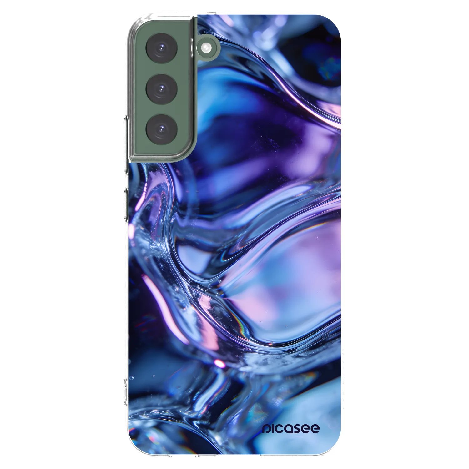 Picasee silikonowe przeźroczyste etui na Samsung Galaxy S22+ 5G - Iris liquid