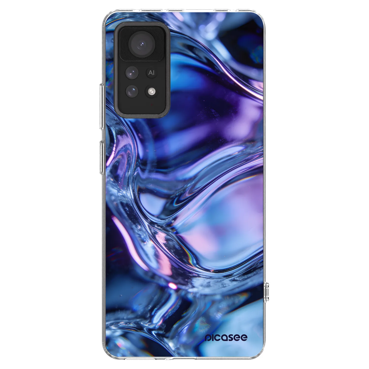 Picasee silikonowe przeźroczyste etui na Xiaomi Redmi Note 11 Pro 5G - Iris liquid