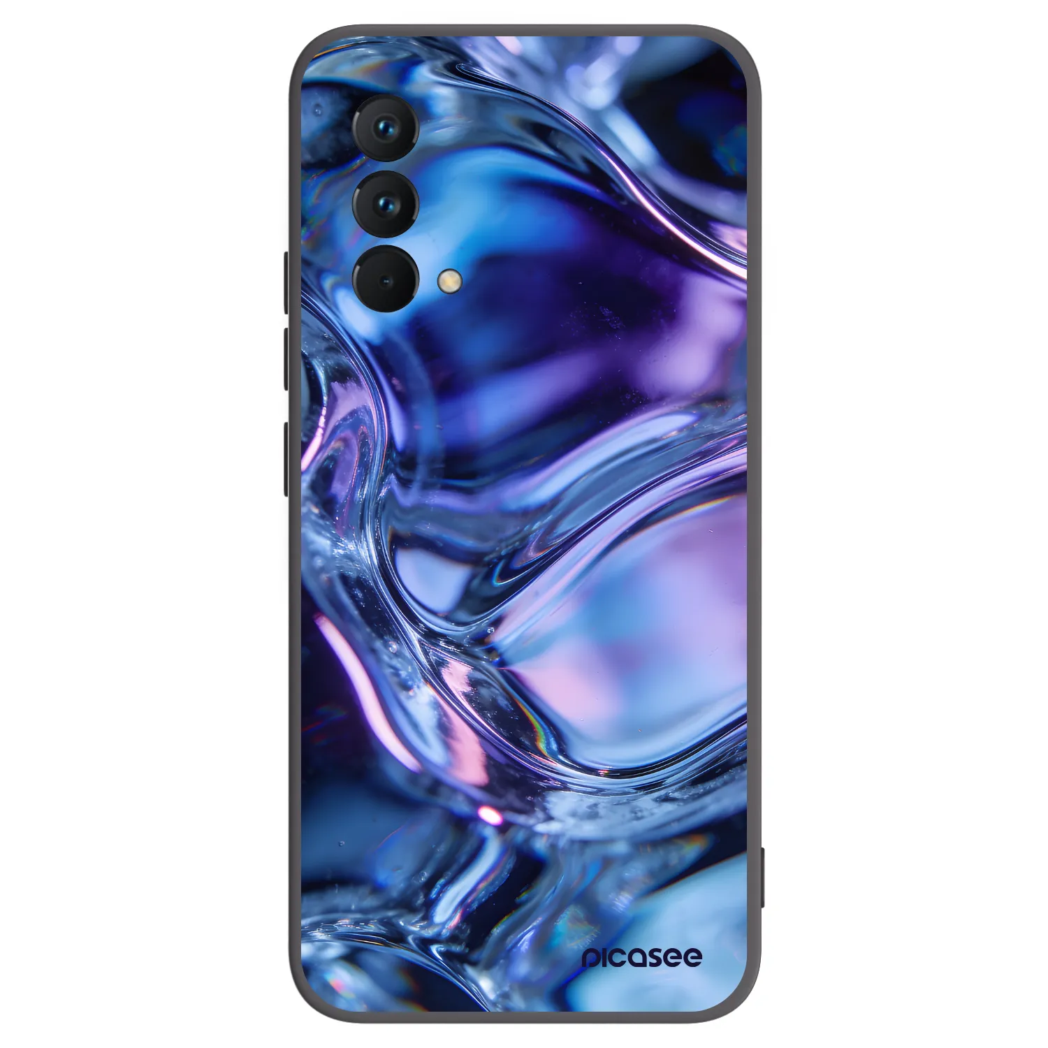 Picasee silikonowe czarne etui na Realme GT Master Edition 5G - Iris liquid