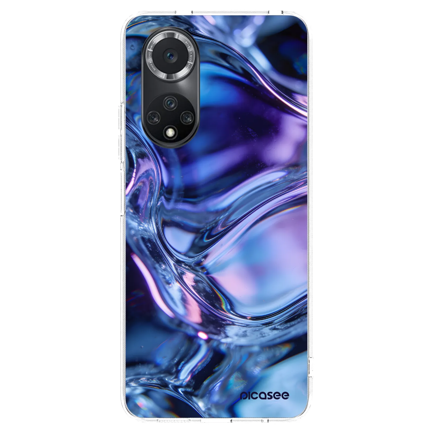 Picasee silikonowe przeźroczyste etui na Huawei Nova 9 SE - Iris liquid