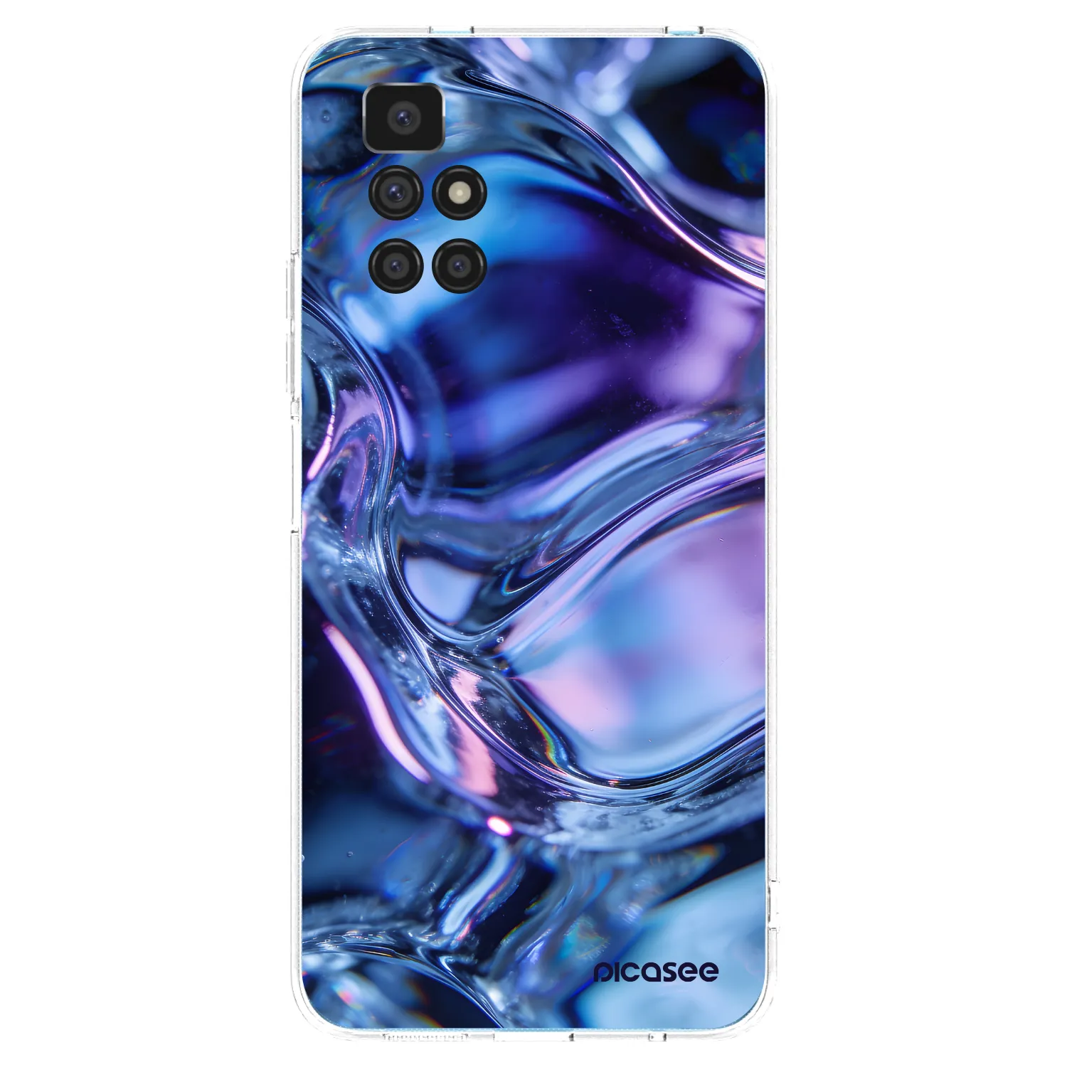 Picasee silikonowe przeźroczyste etui na Xiaomi Redmi 10 (2022) - Iris liquid