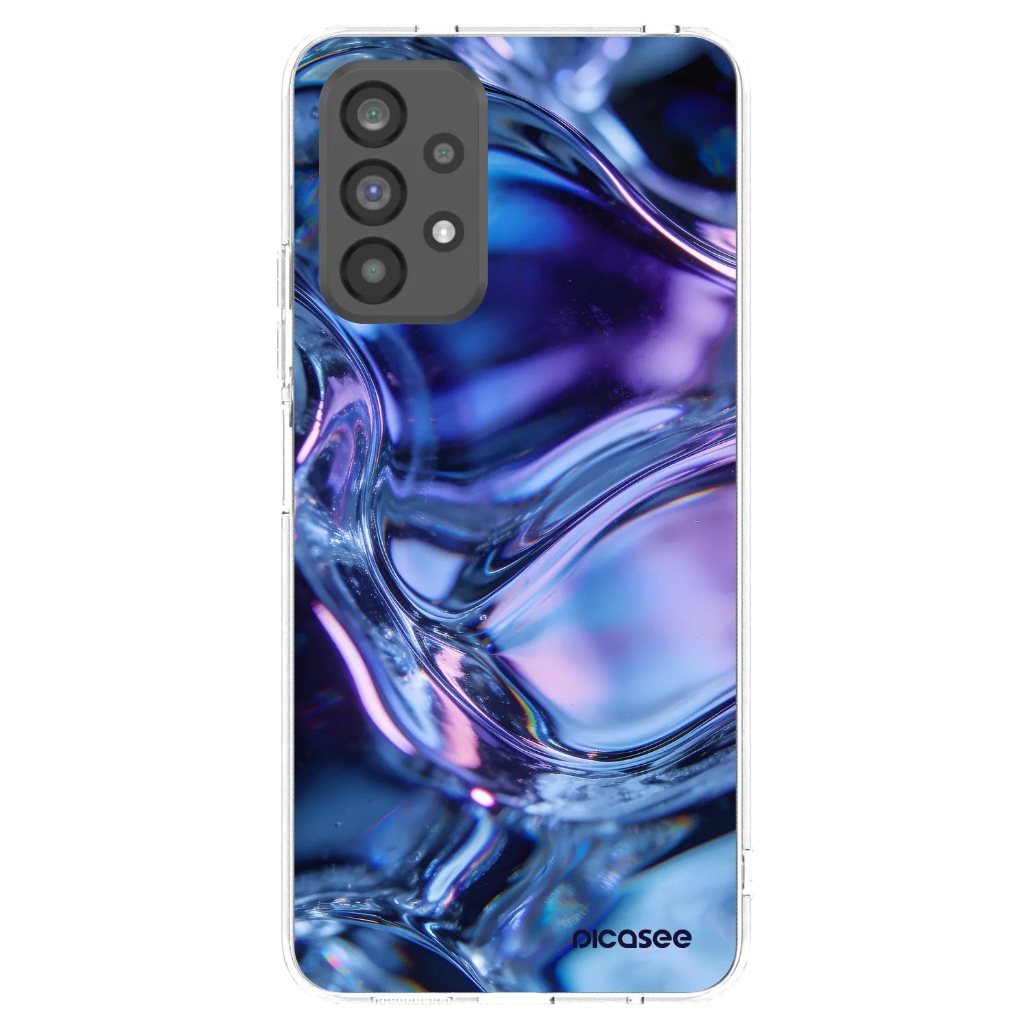 Picasee silikonowe przeźroczyste etui na Samsung Galaxy A73 5G - Iris liquid