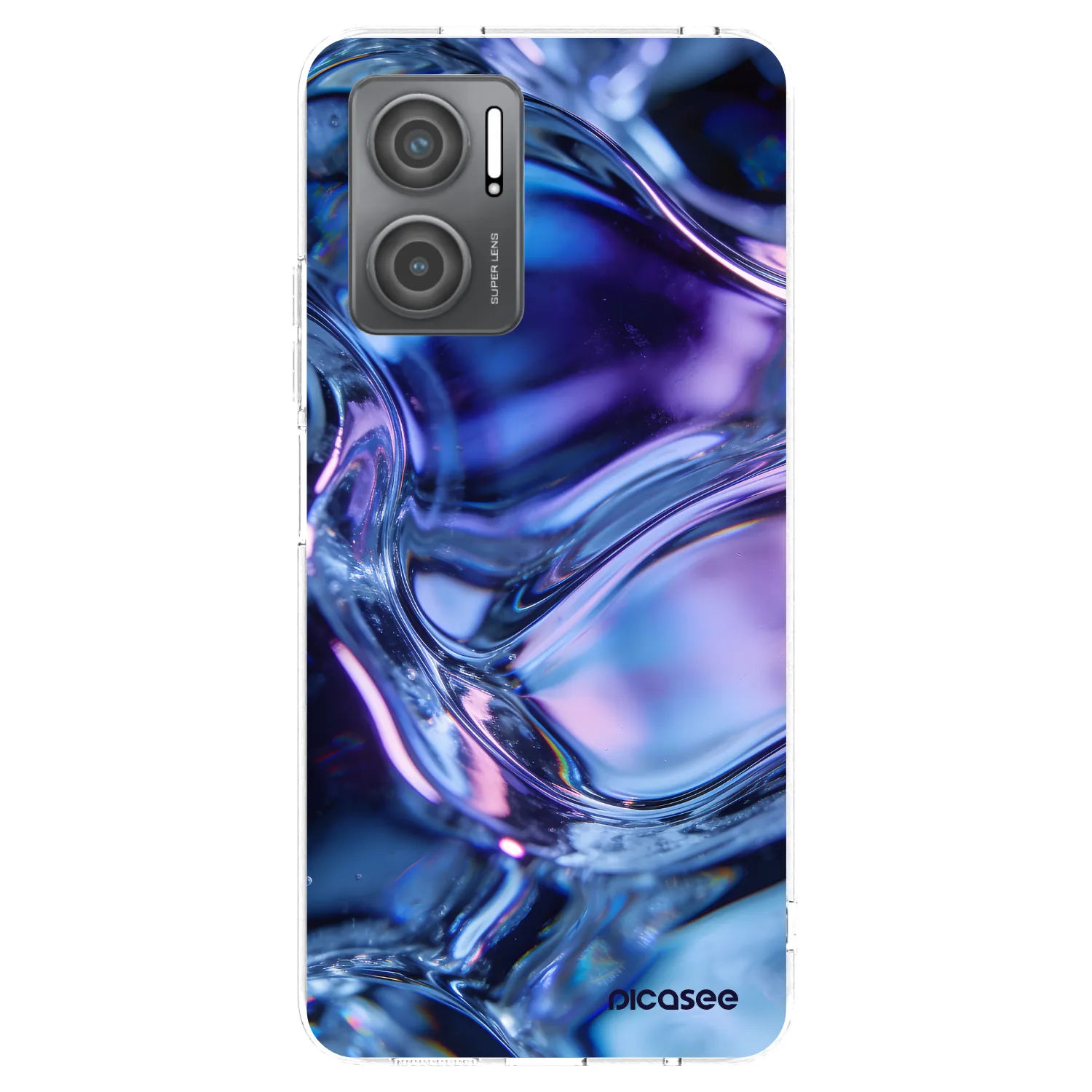 Picasee silikonowe przeźroczyste etui na Xiaomi Redmi 10 5G - Iris liquid