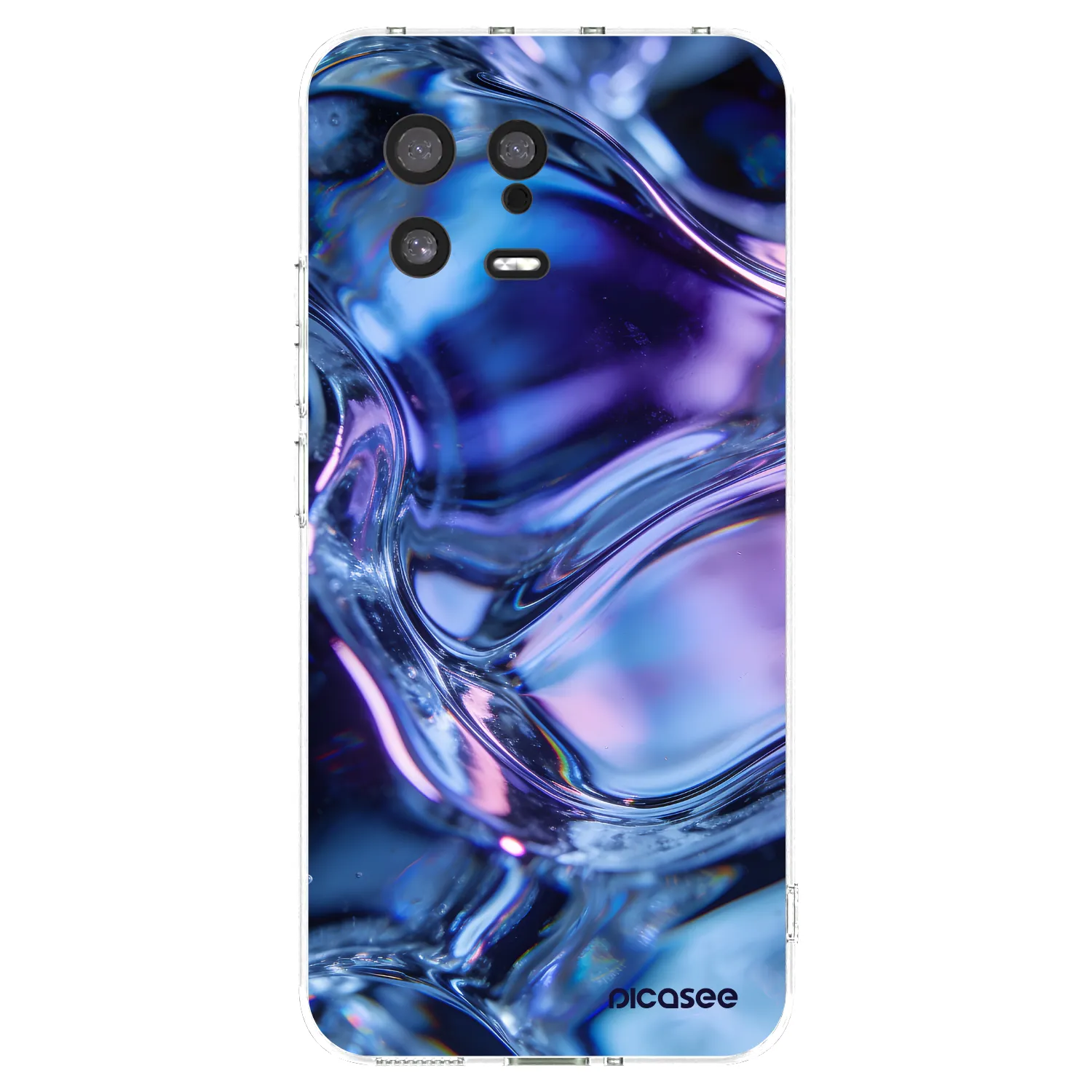 Picasee silikonowe przeźroczyste etui na Xiaomi 13 - Iris liquid