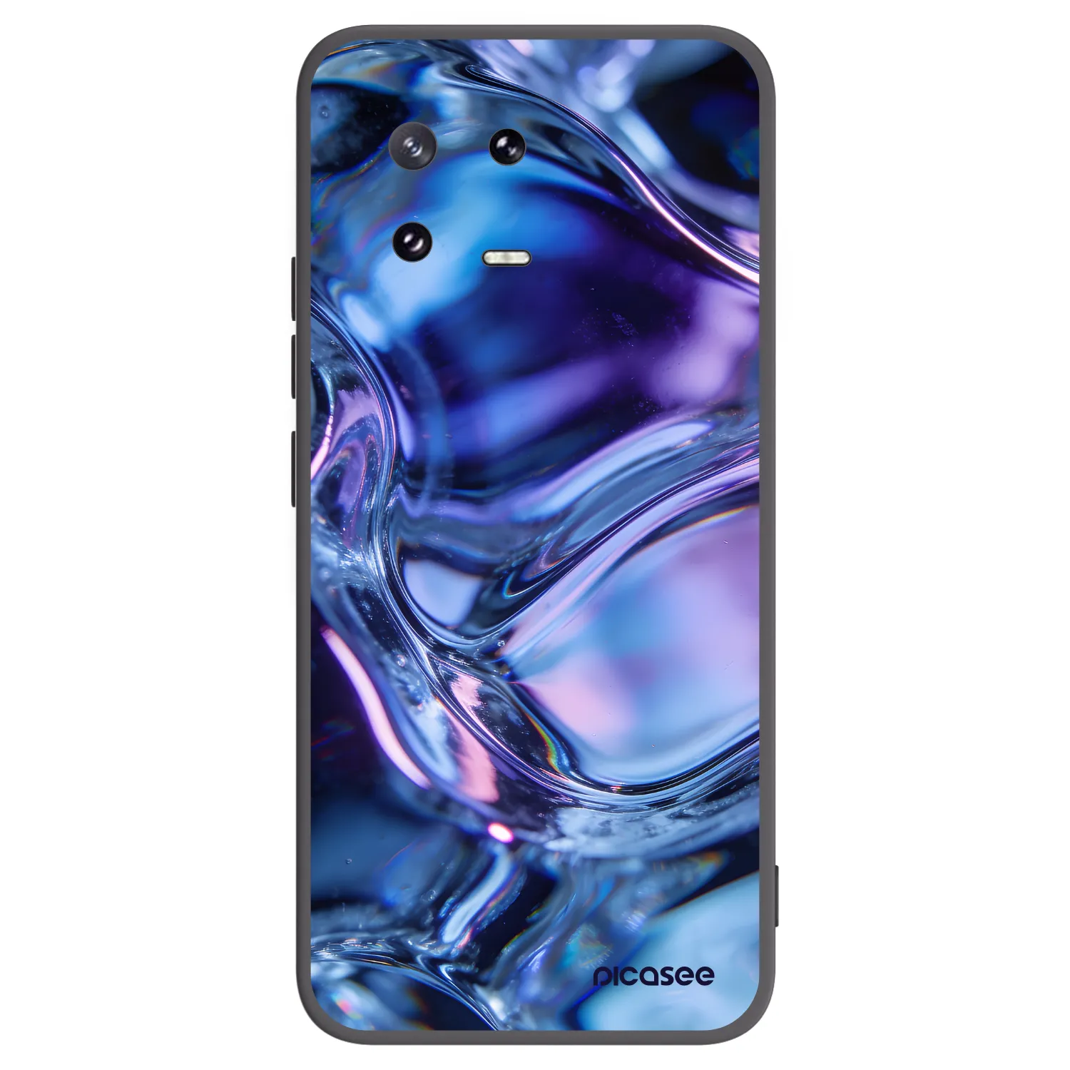 Picasee silikonowe czarne etui na Xiaomi 13 Pro - Iris liquid