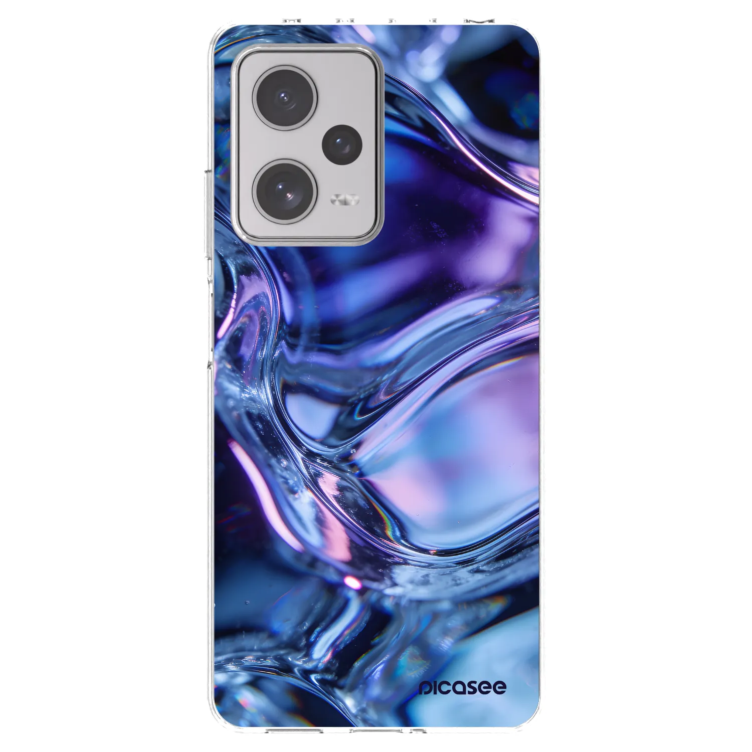 Picasee silikonowe przeźroczyste etui na Xiaomi Redmi Note 12 Pro+ 5G - Iris liquid