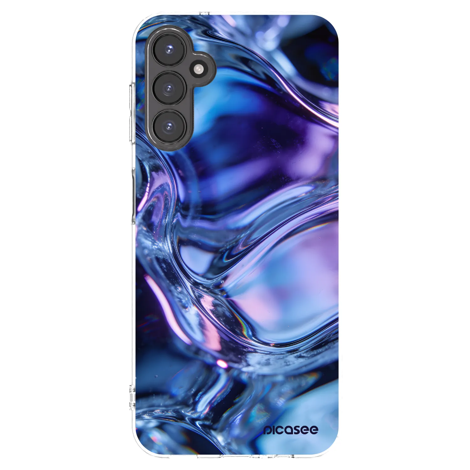 Picasee silikonowe przeźroczyste etui na Samsung Galaxy A14 4G A145R - Iris liquid