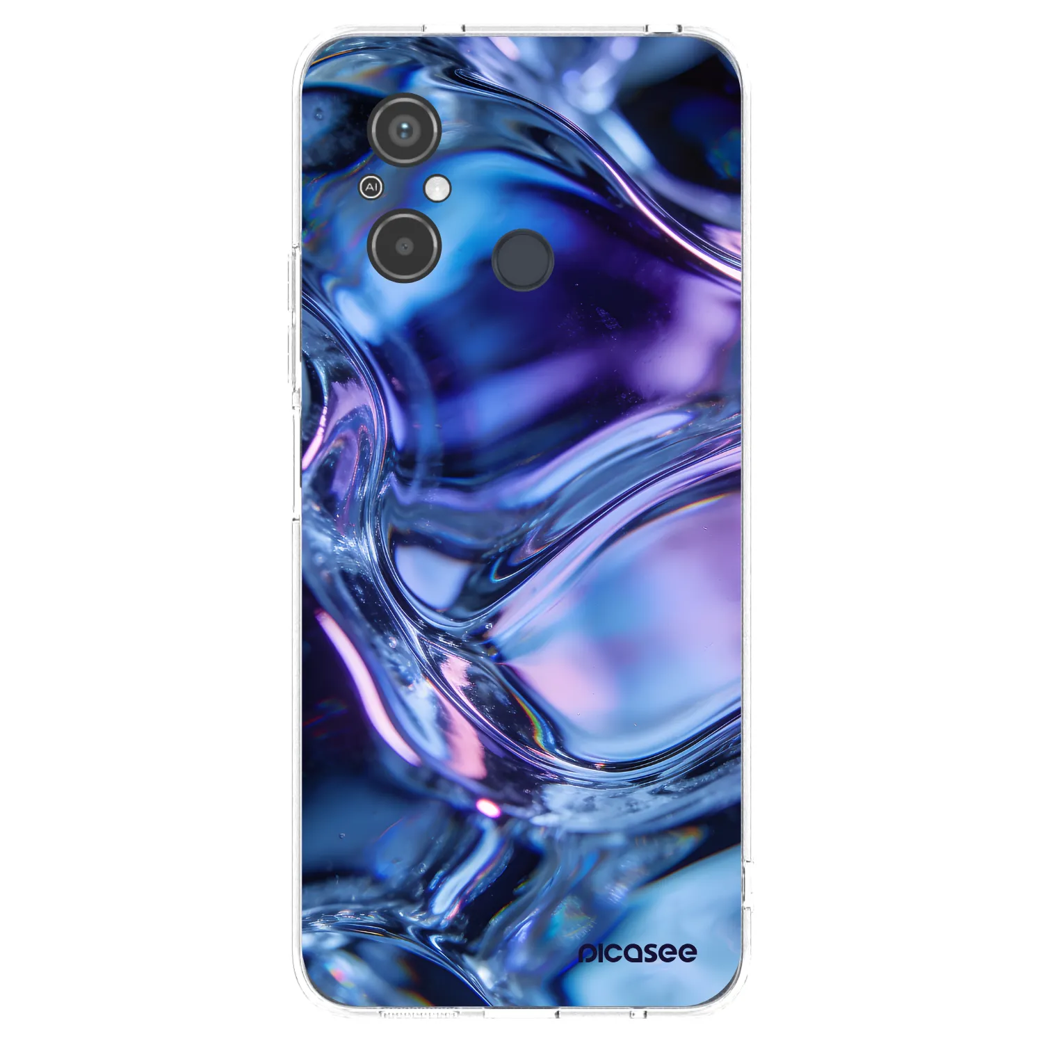 Picasee silikonowe przeźroczyste etui na Xiaomi Redmi 12C - Iris liquid