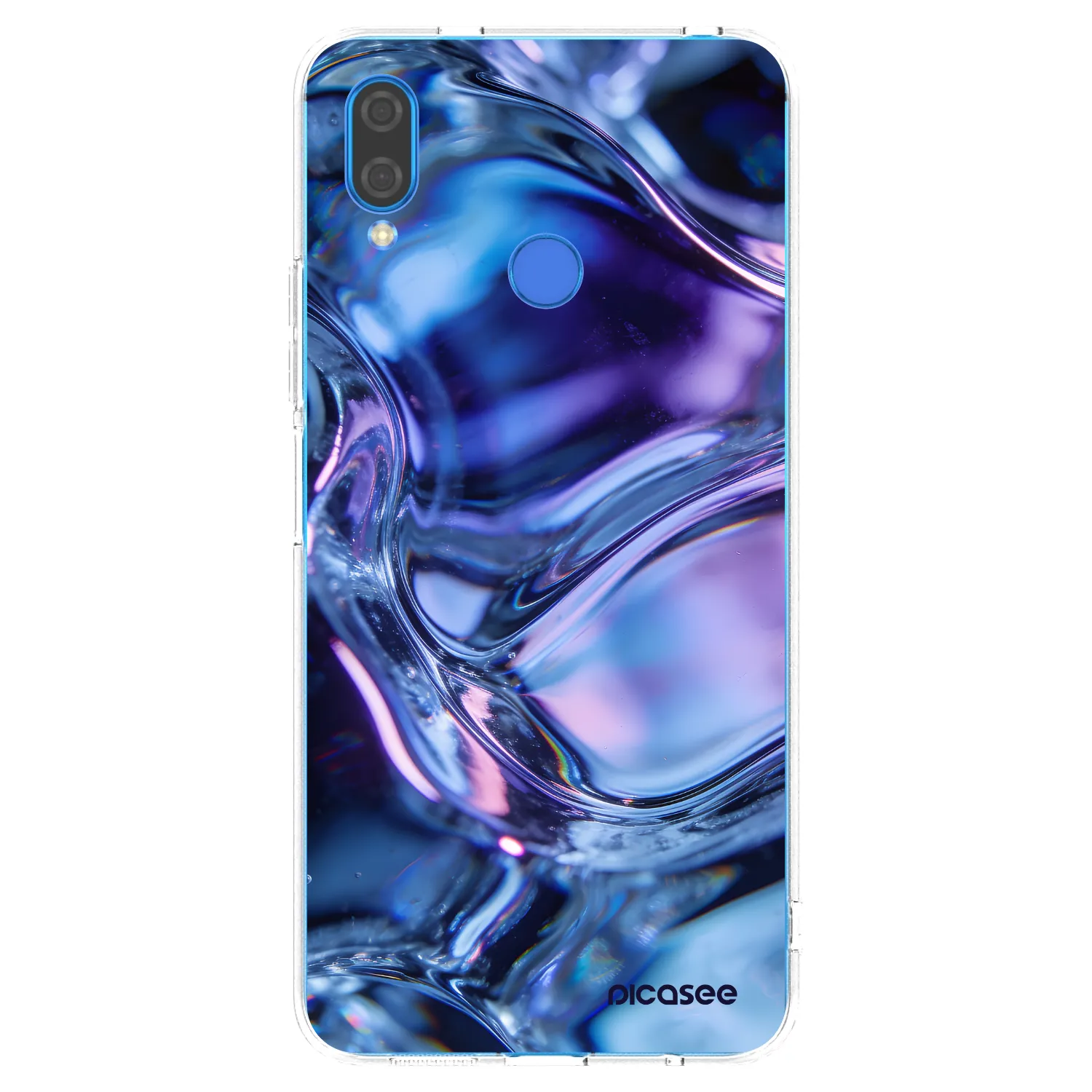 Picasee silikonowe przeźroczyste etui na Huawei Nova 3 - Iris liquid