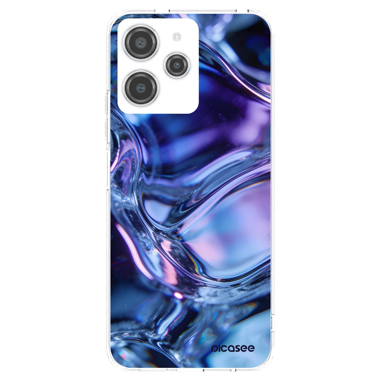 Picasee silikonowe przeźroczyste etui na Xiaomi Redmi 12 4G - Iris liquid