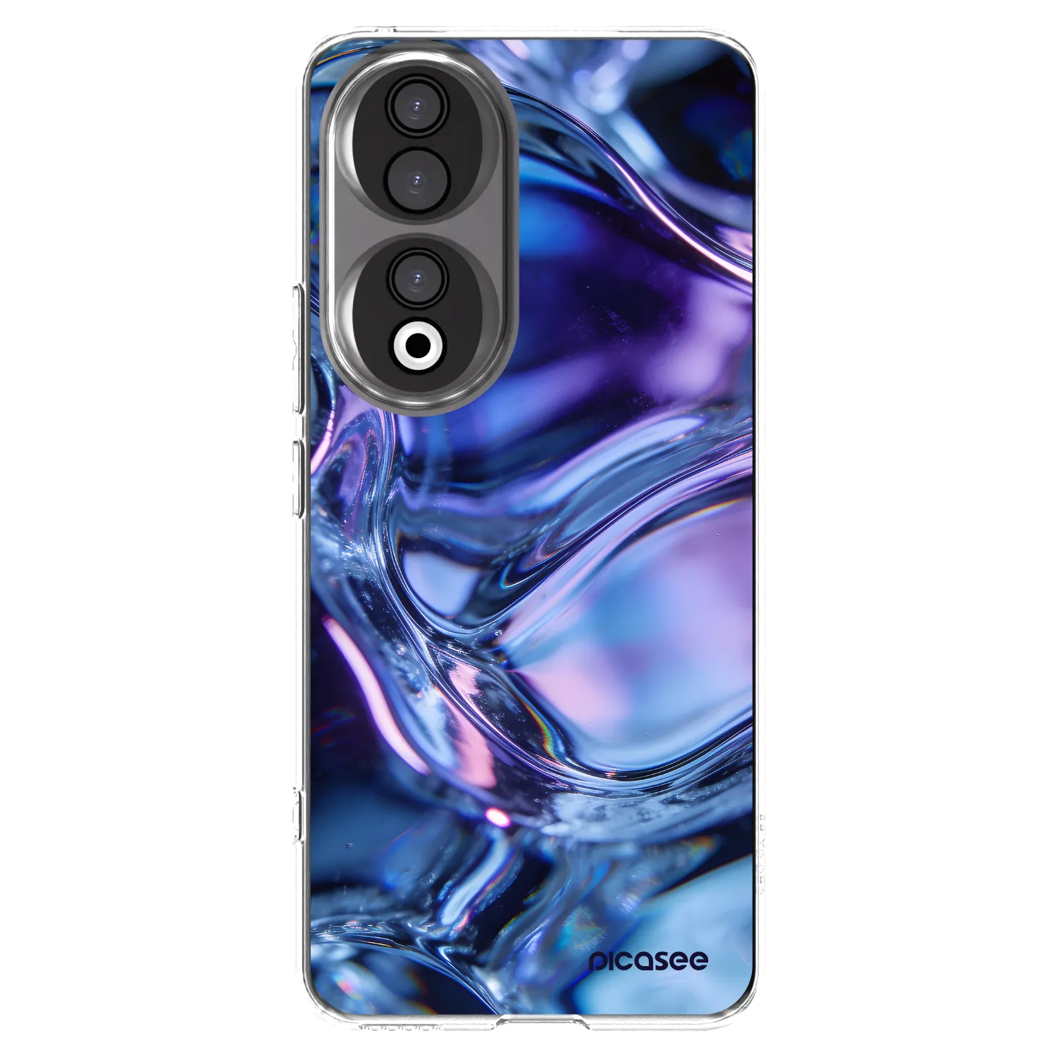 Picasee silikonowe przeźroczyste etui na Honor 90 5G - Iris liquid