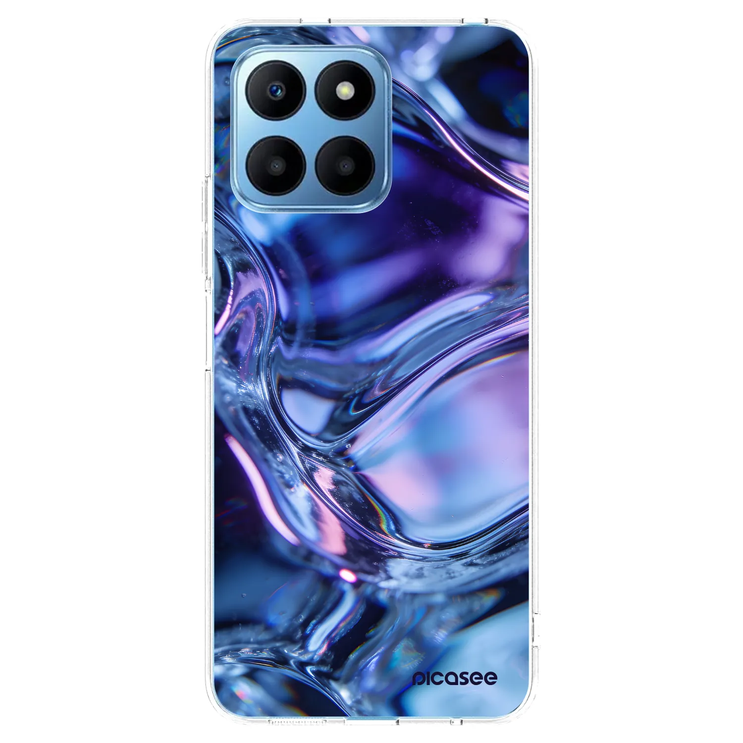 Picasee silikonowe przeźroczyste etui na Honor 70 Lite - Iris liquid