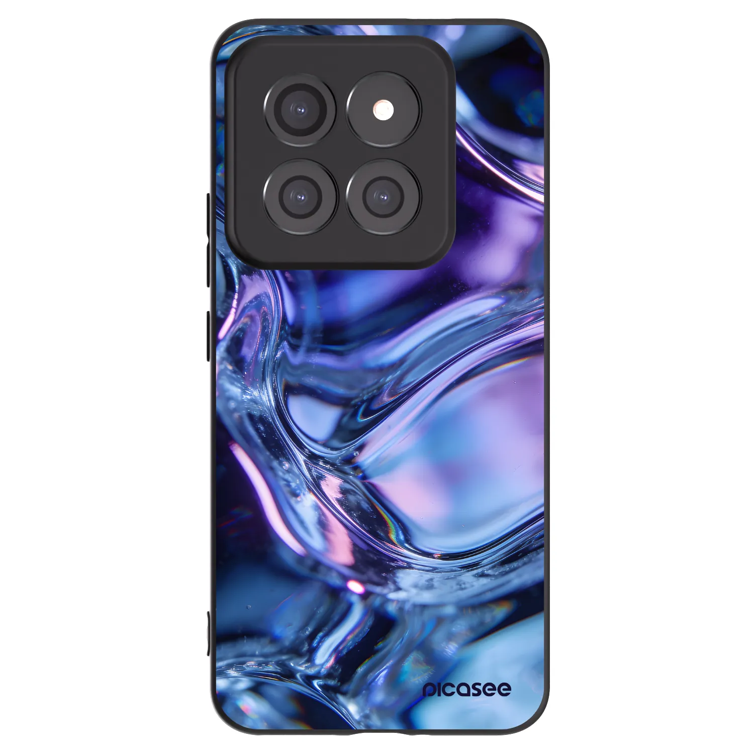Picasee silikonowe czarne etui na Xiaomi 14 Pro - Iris liquid