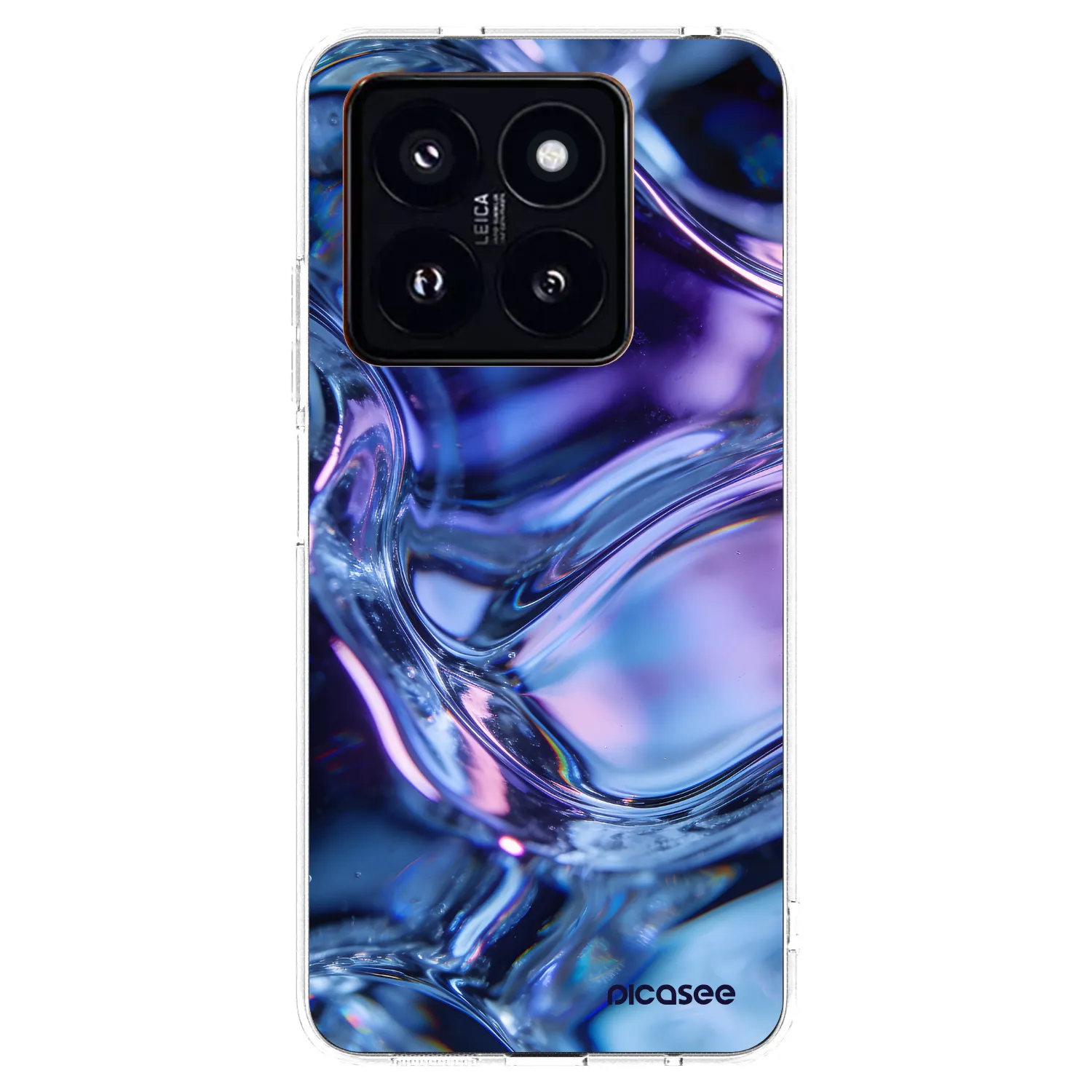 Picasee silikonowe przeźroczyste etui na Xiaomi 14 Pro - Iris liquid