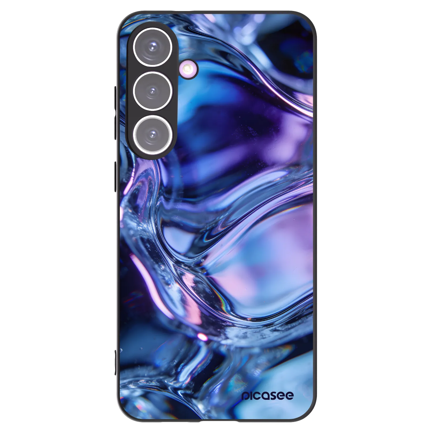 Picasee silikonowe czarne etui na Samsung Galaxy S24+ S926B 5G - Iris liquid