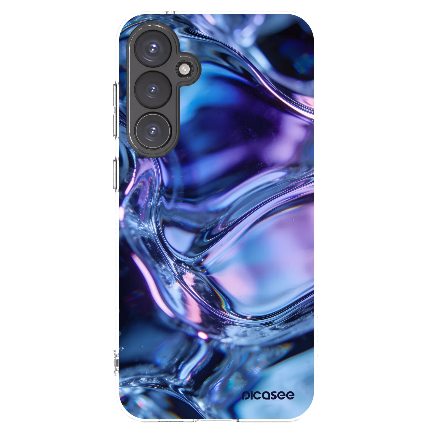 Picasee silikonowe przeźroczyste etui na Samsung Galaxy S23 FE S711B - Iris liquid