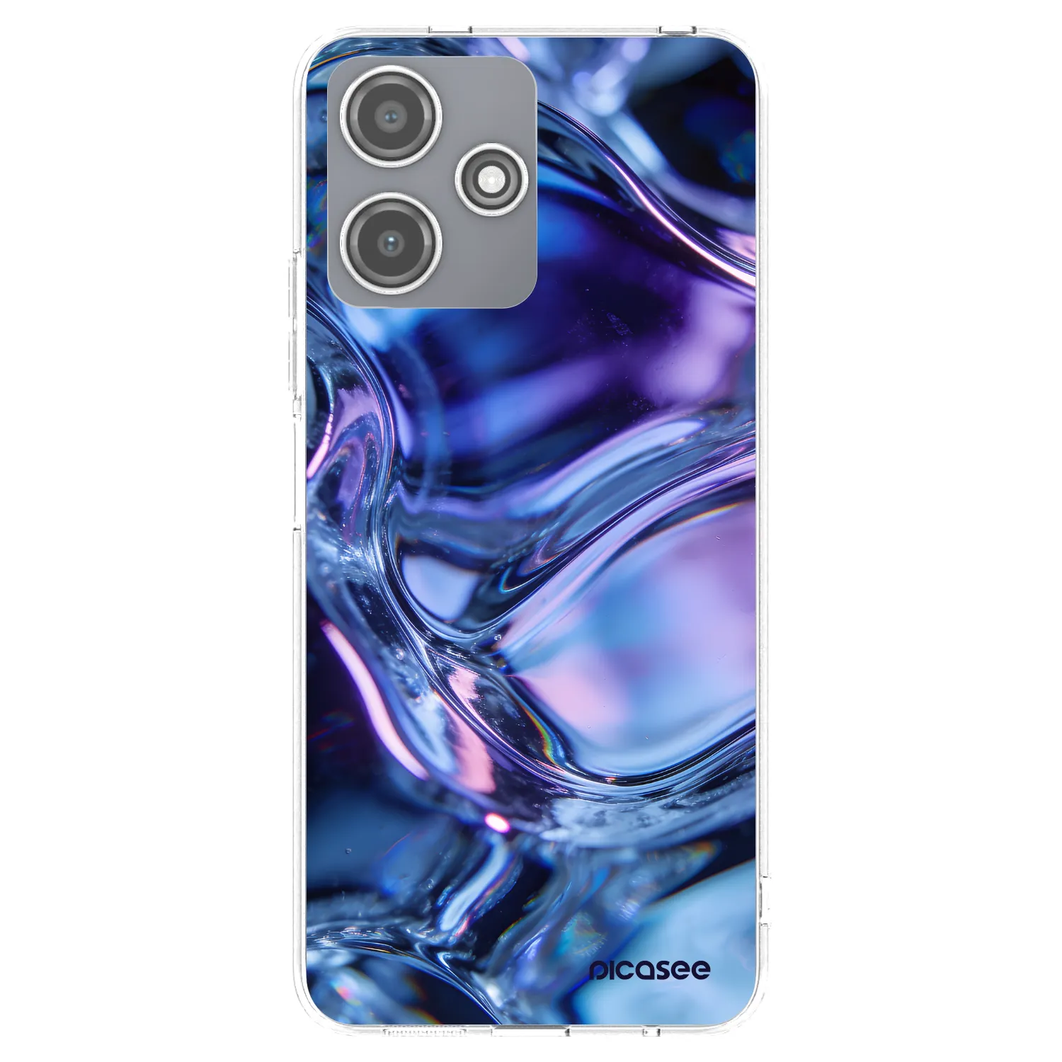 Picasee silikonowe przeźroczyste etui na Xiaomi Redmi 12 5G - Iris liquid