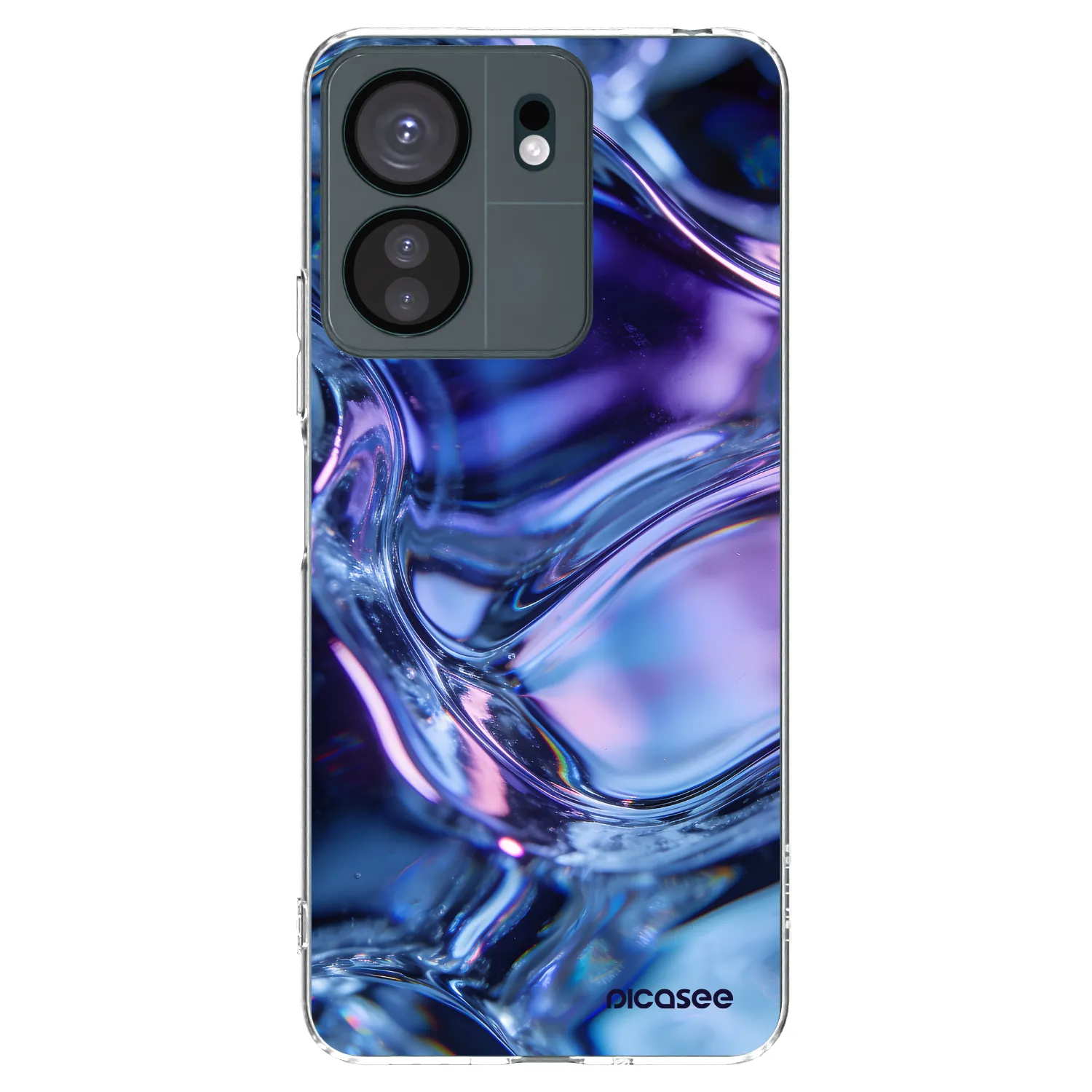 Picasee silikonowe przeźroczyste etui na Xiaomi Redmi 13C 4G - Iris liquid