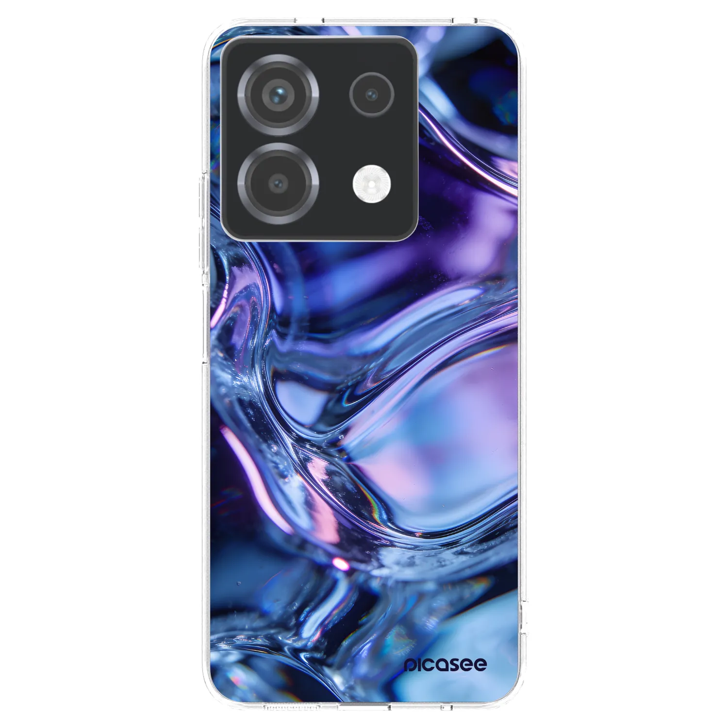 Picasee silikonowe przeźroczyste etui na Xiaomi Poco X6 - Iris liquid