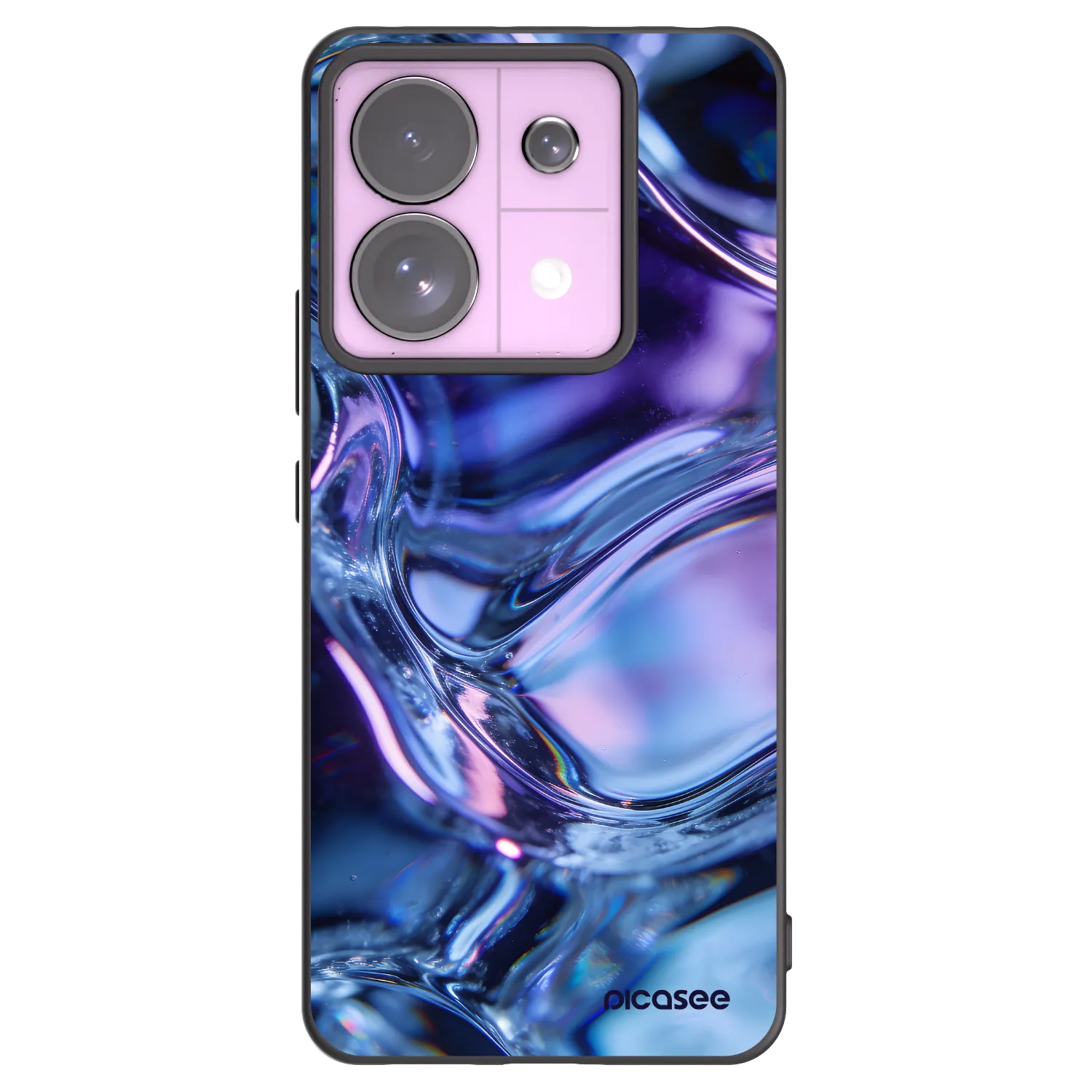 Picasee silikonowe czarne etui na Xiaomi Redmi Note 13 Pro 5G - Iris liquid