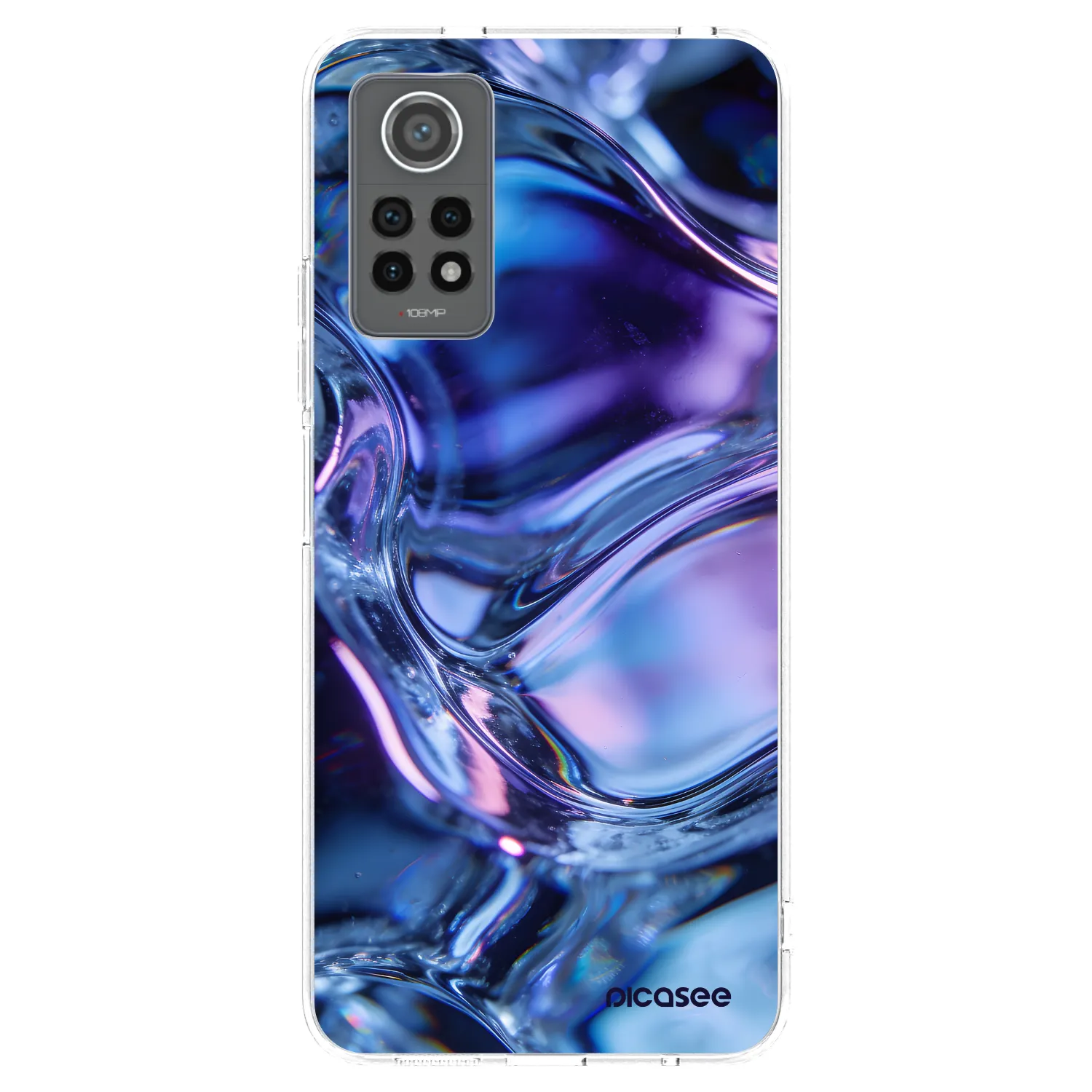 Picasee silikonowe przeźroczyste etui na Xiaomi Redmi Note 12 Pro 4G - Iris liquid