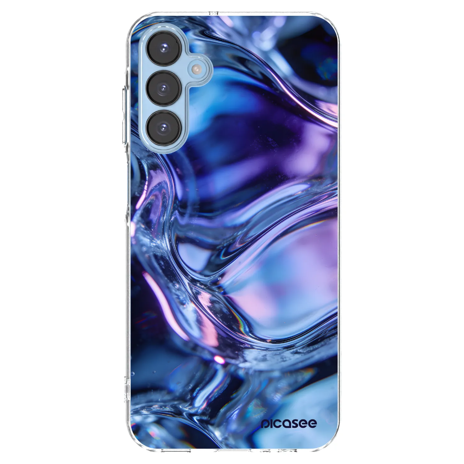 Picasee silikonowe przeźroczyste etui na Samsung Galaxy A15 A156B 5G - Iris liquid