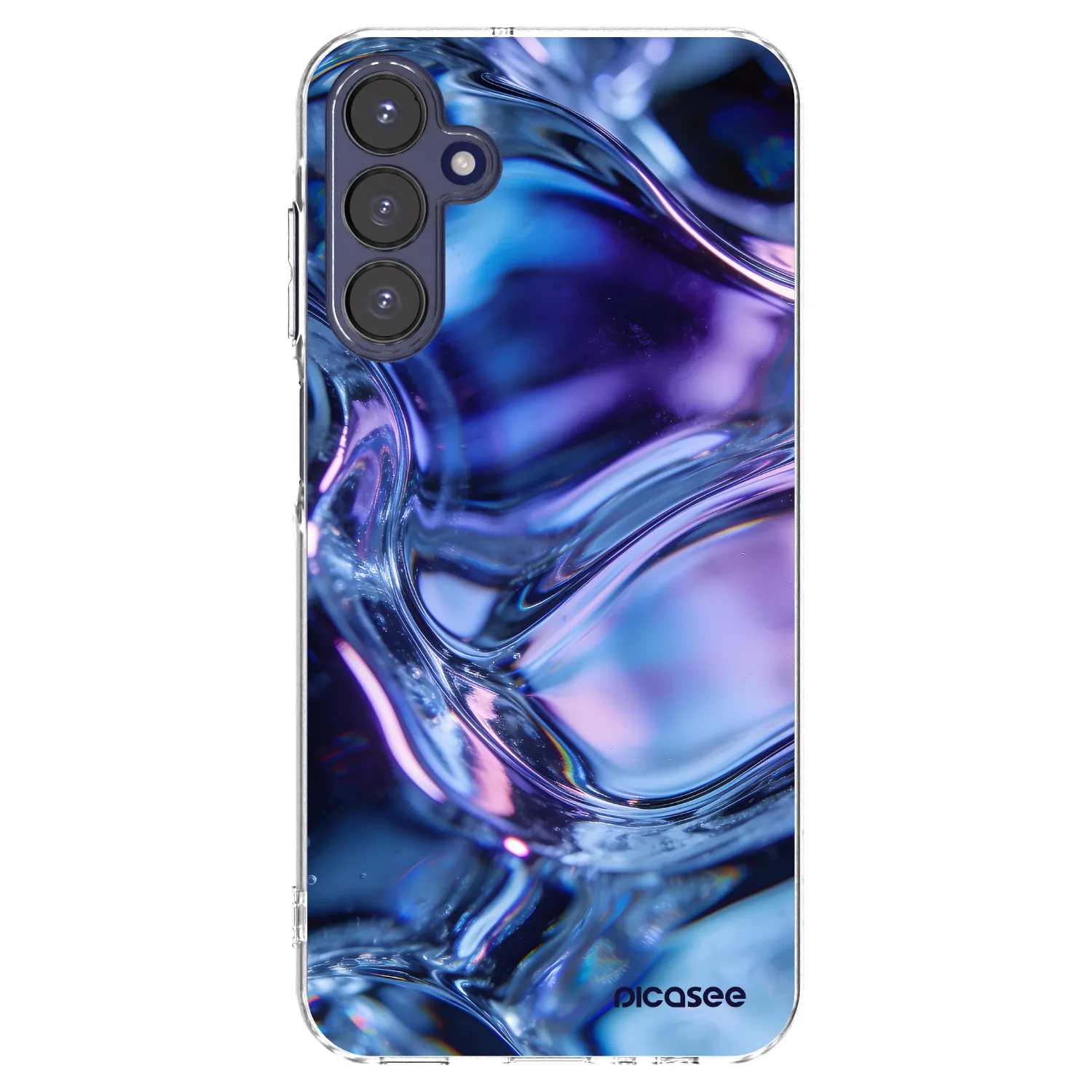 Picasee silikonowe przeźroczyste etui na Samsung Galaxy A15 A155F 4G - Iris liquid