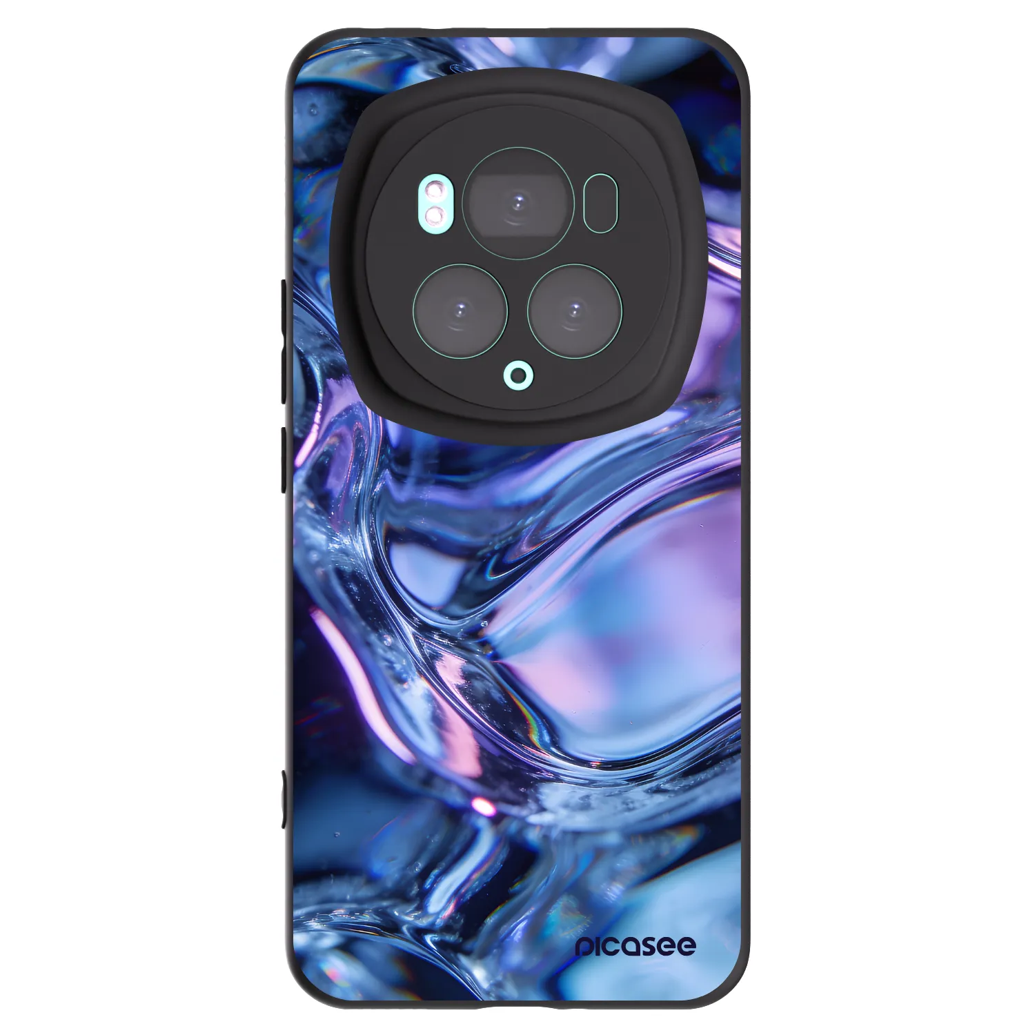 Picasee silikonowe czarne etui na Honor Magic6 Pro - Iris liquid