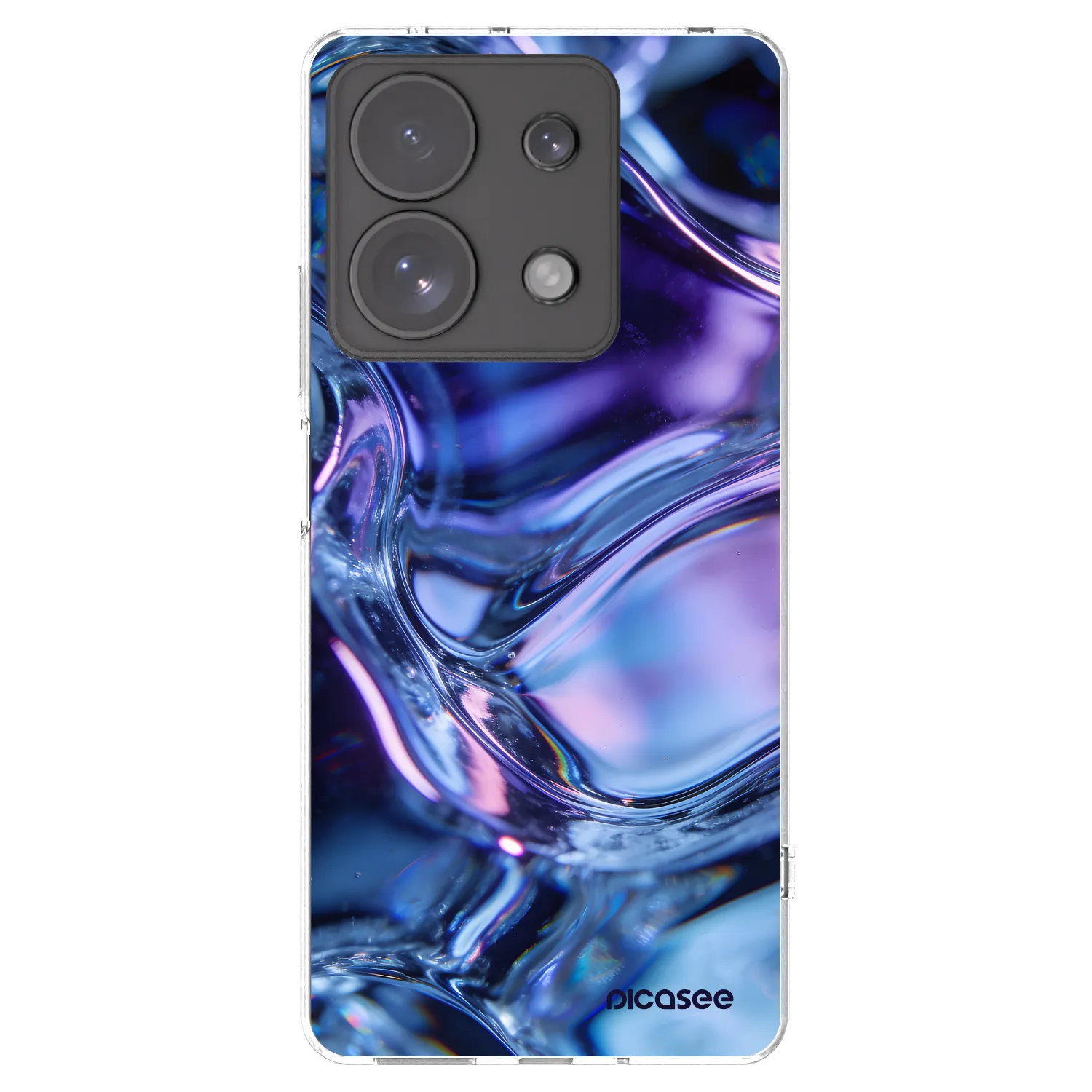 Picasee silikonowe przeźroczyste etui na Xiaomi Redmi Note 13 Pro 4G - Iris liquid
