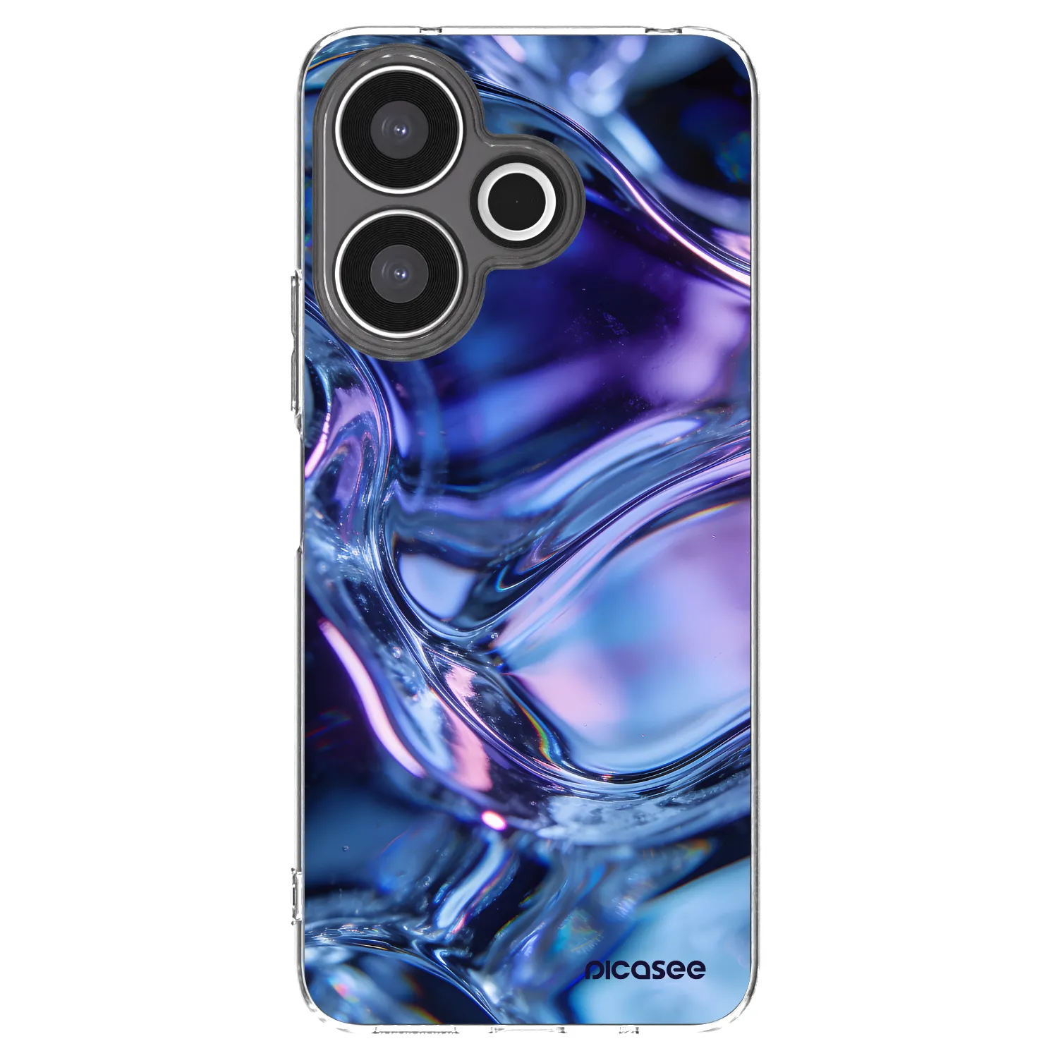 Picasee silikonowe przeźroczyste etui na Xiaomi Redmi 13 4G - Iris liquid