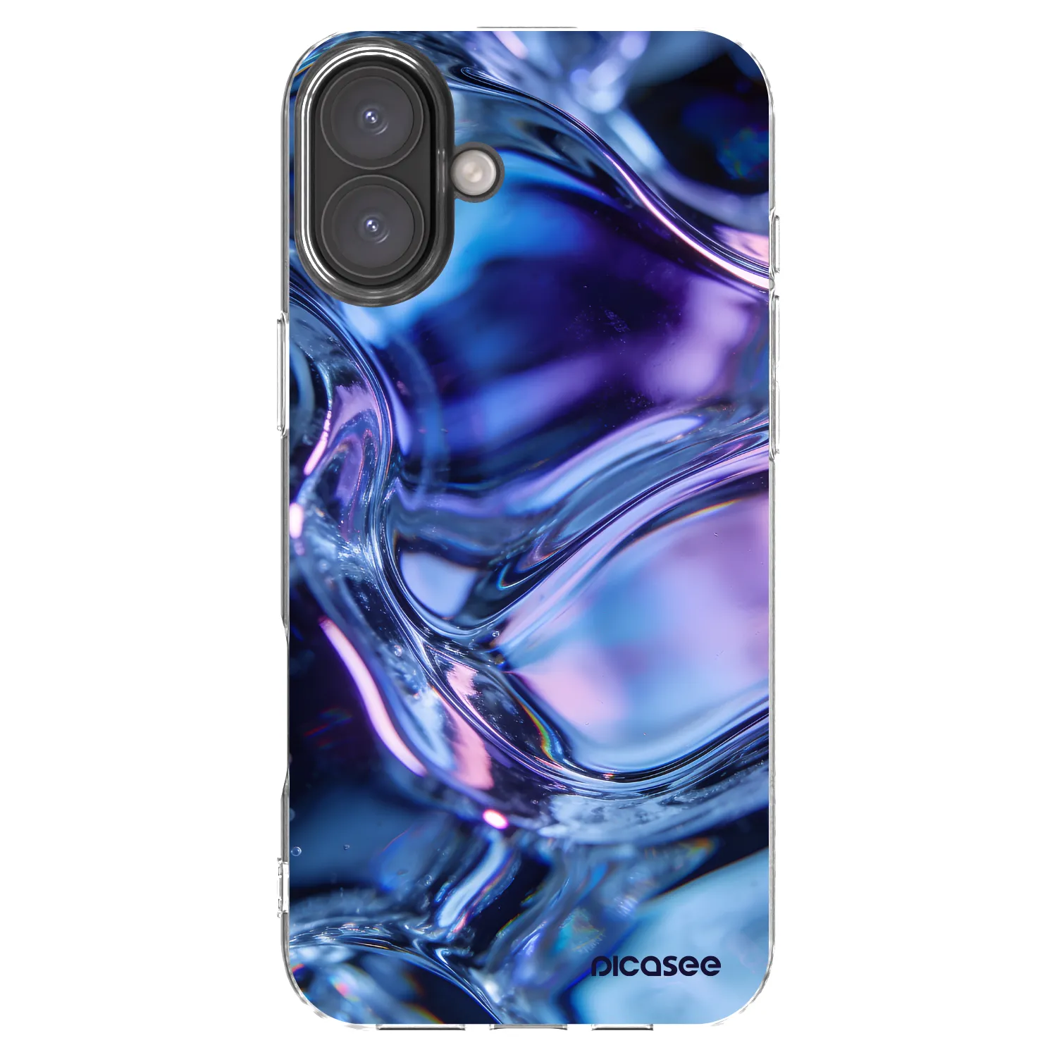 Picasee silikonowe przeźroczyste etui na Apple iPhone 16 Plus - Iris liquid