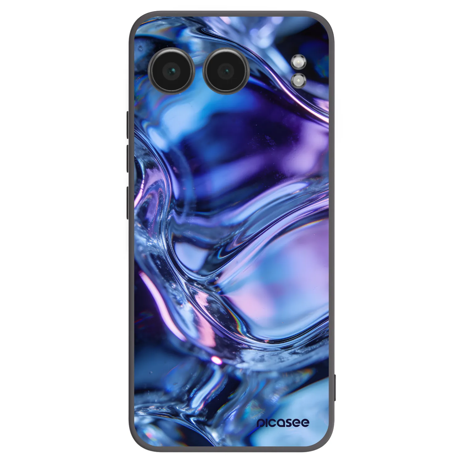 Picasee silikonowe czarne etui na OnePlus Nord 4 - Iris liquid
