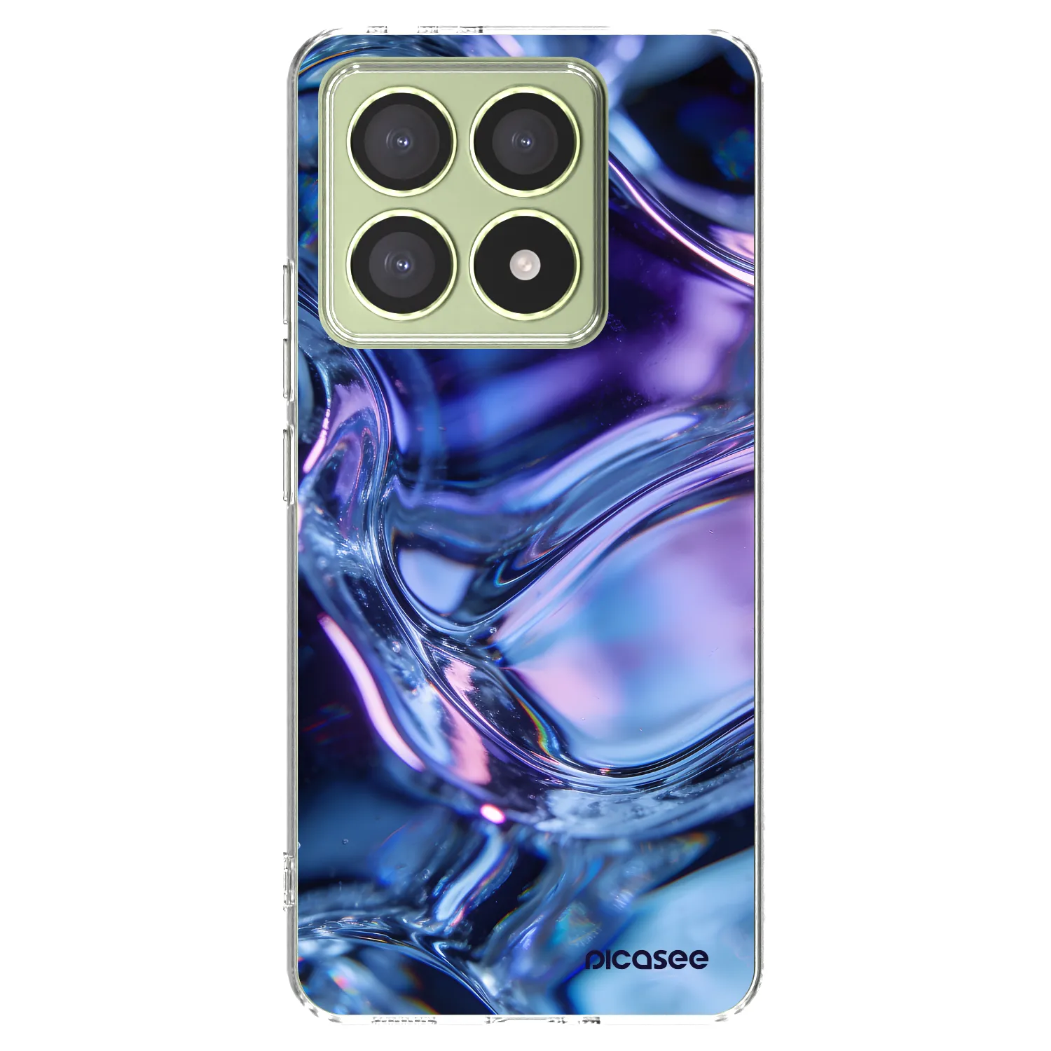 Picasee silikonowe przeźroczyste etui na Xiaomi 14T - Iris liquid