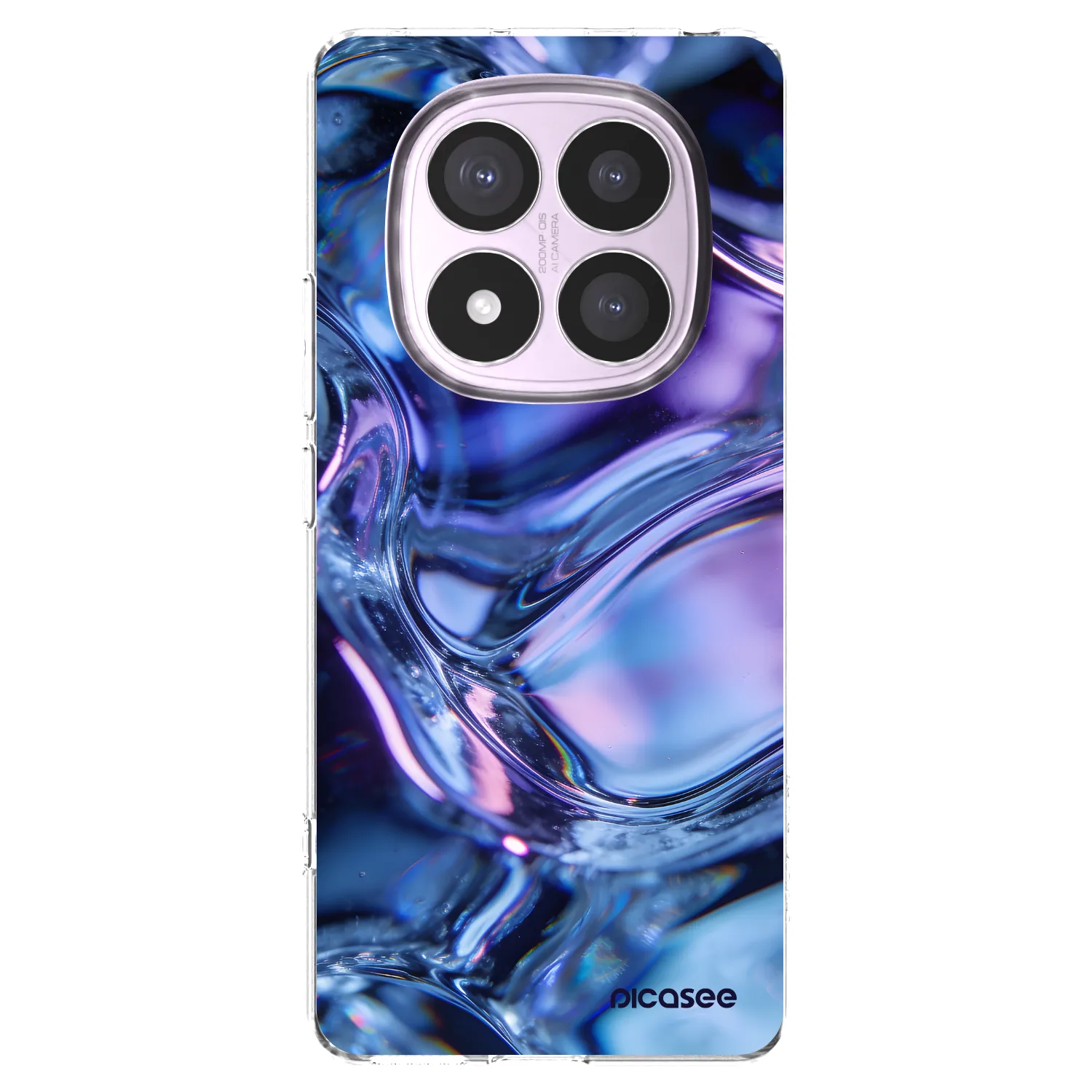 Picasee silikonowe przeźroczyste etui na Xiaomi Redmi Note 14 Pro 5G - Iris liquid