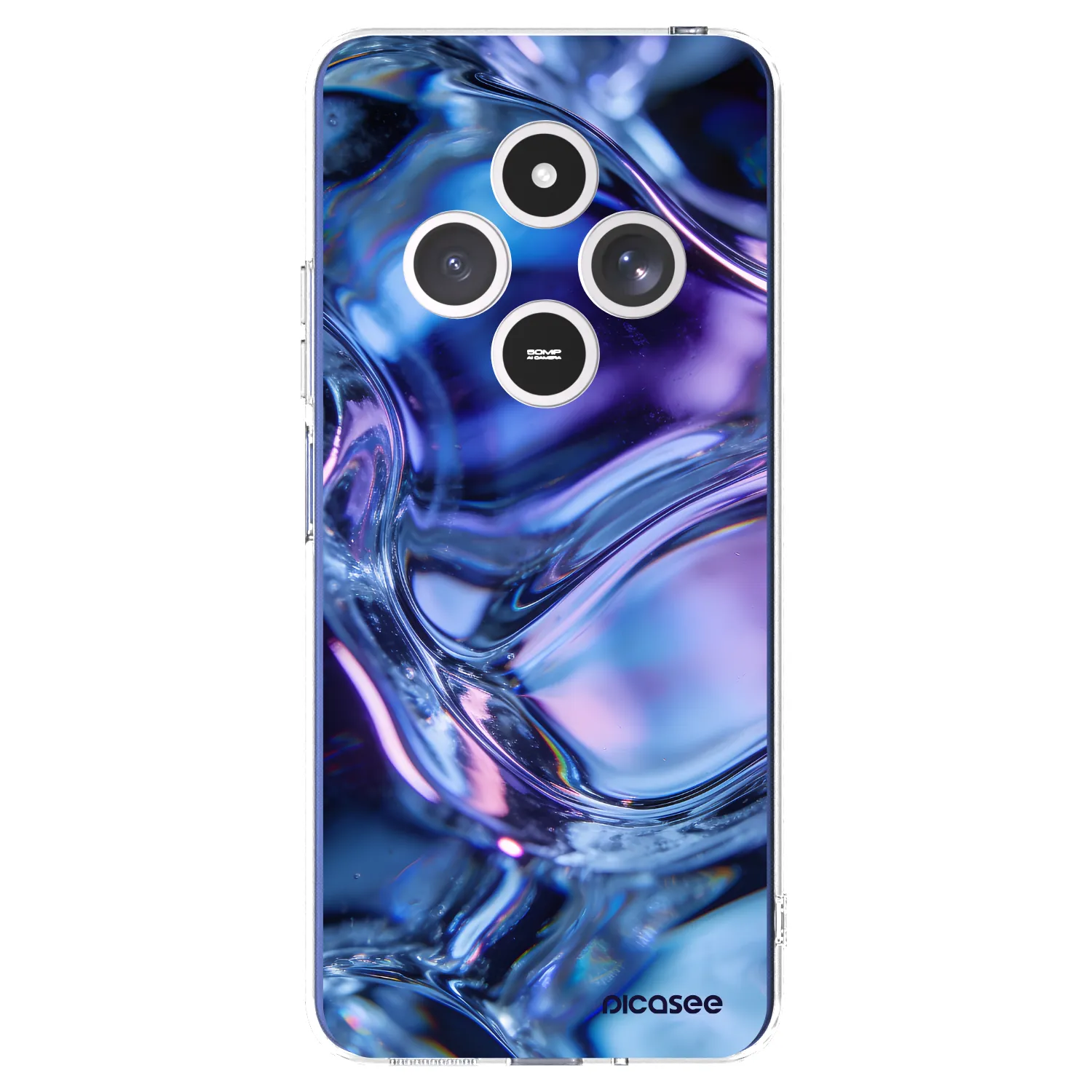 Picasee silikonowe przeźroczyste etui na Xiaomi Redmi 14C - Iris liquid