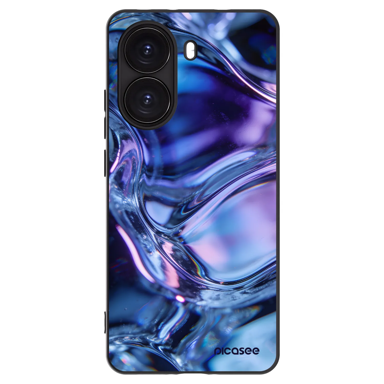 Picasee silikonowe czarne etui na Xiaomi Poco X7 Pro 5G - Iris liquid