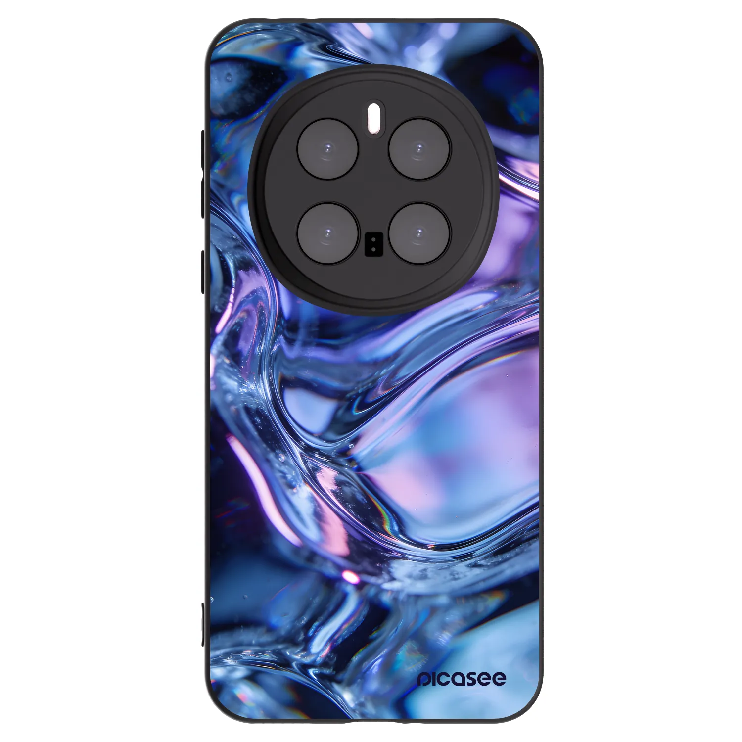Picasee silikonowe czarne etui na Honor Magic7 Pro 5G - Iris liquid