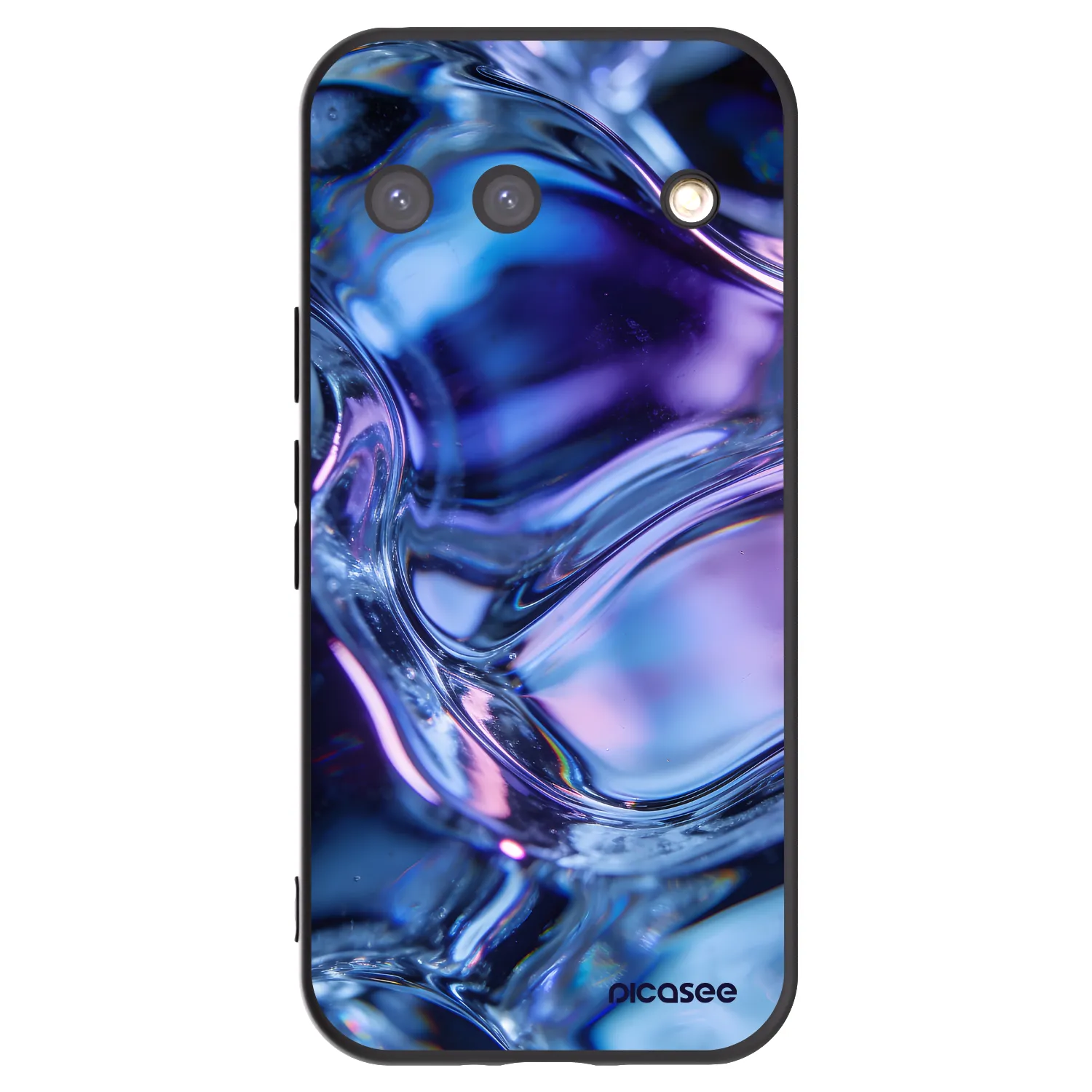 Picasee silikonowe czarne etui na Google Pixel 9 - Iris liquid