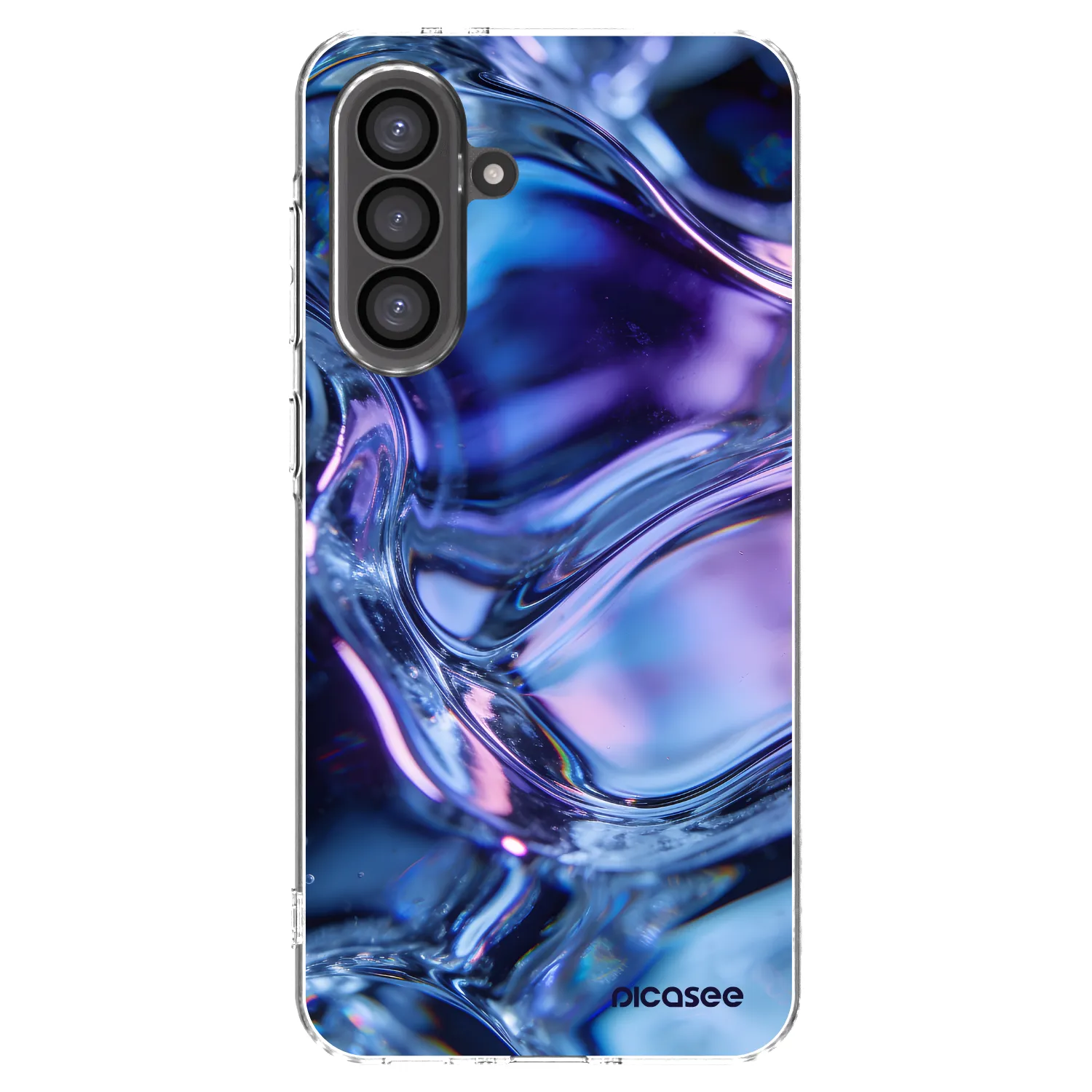 Picasee silikonowe przeźroczyste etui na Samsung Galaxy A56 5G A566B - Iris liquid