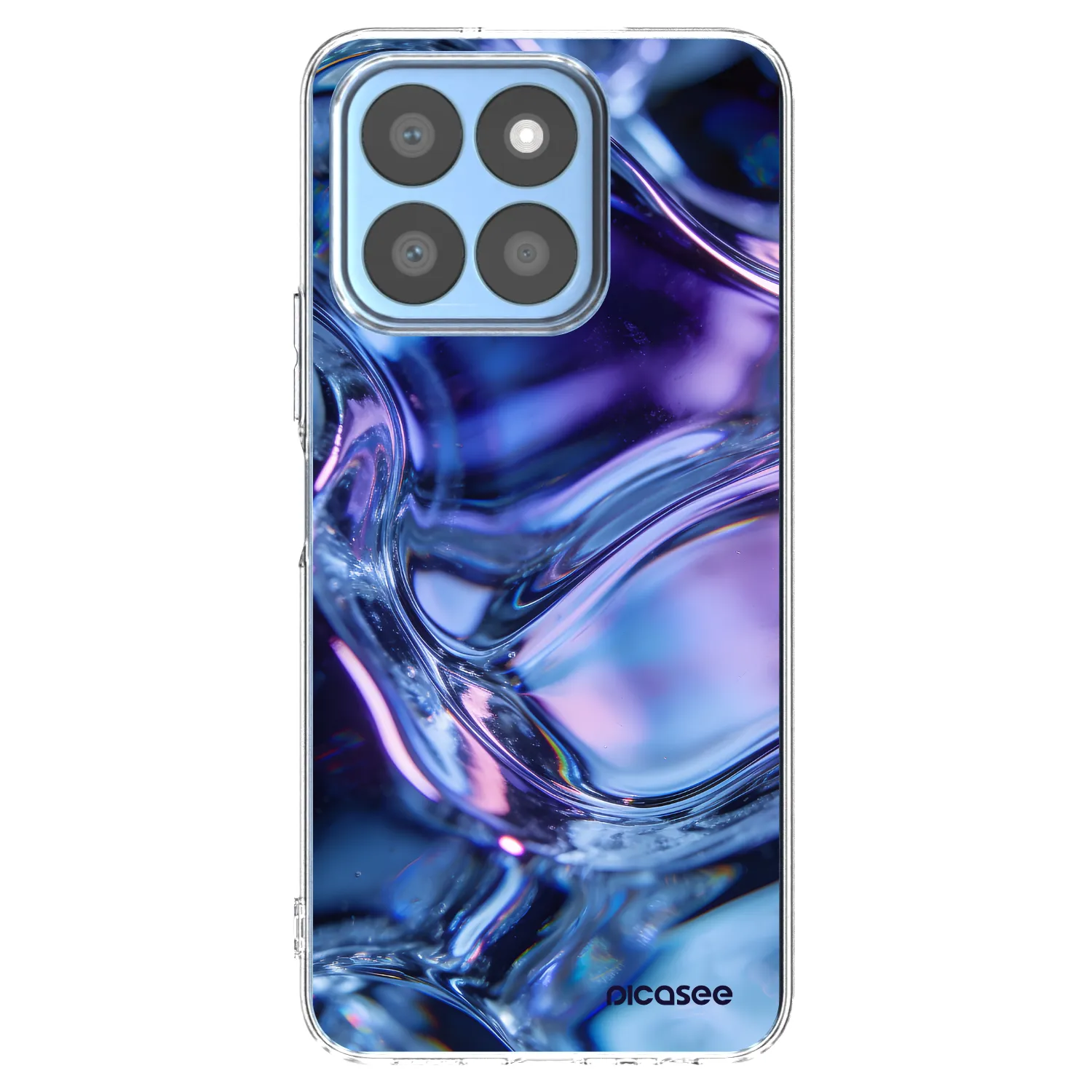 Picasee silikonowe przeźroczyste etui na Honor X8c - Iris liquid