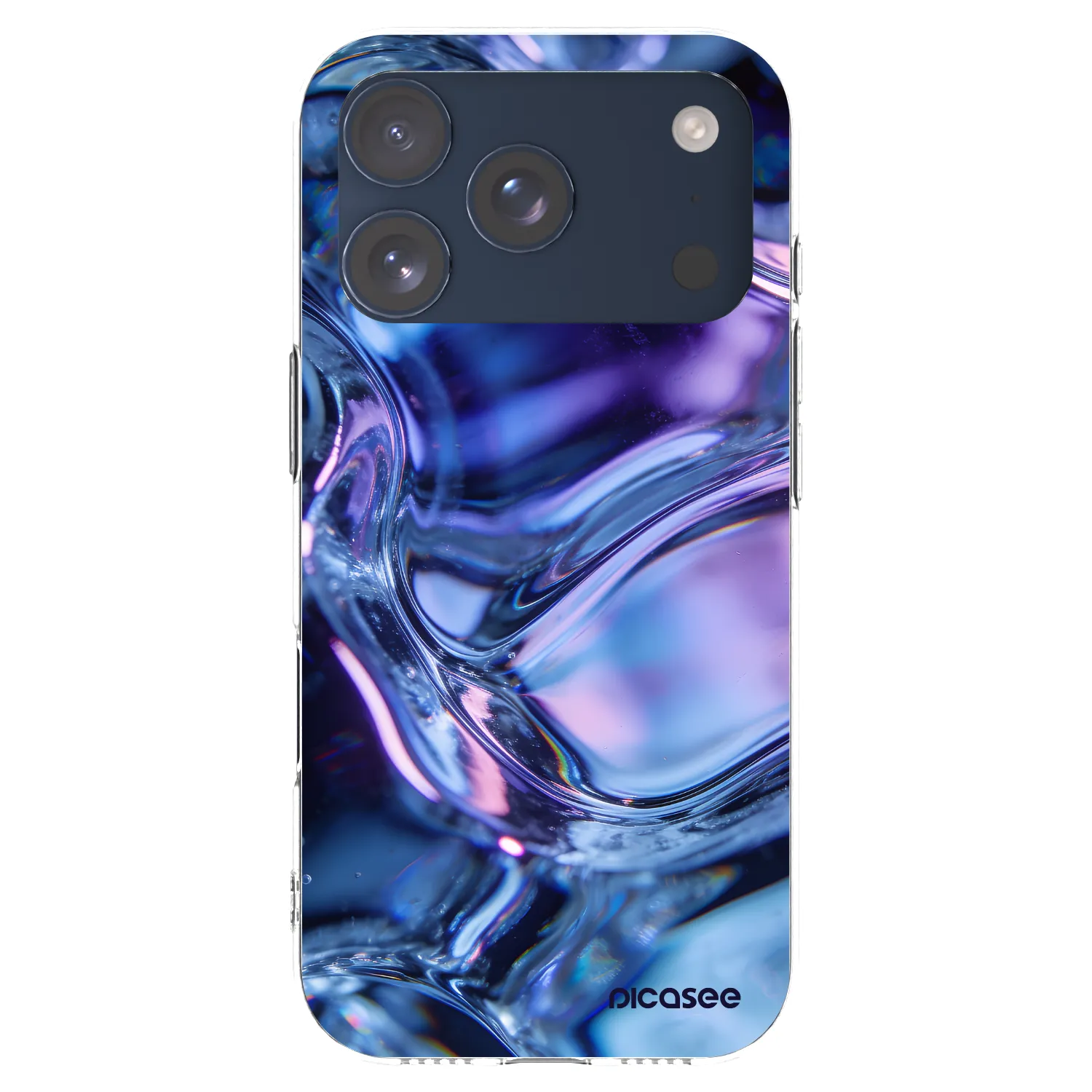 Picasee silikonowe przeźroczyste etui na Apple iPhone 17 Pro - Iris liquid
