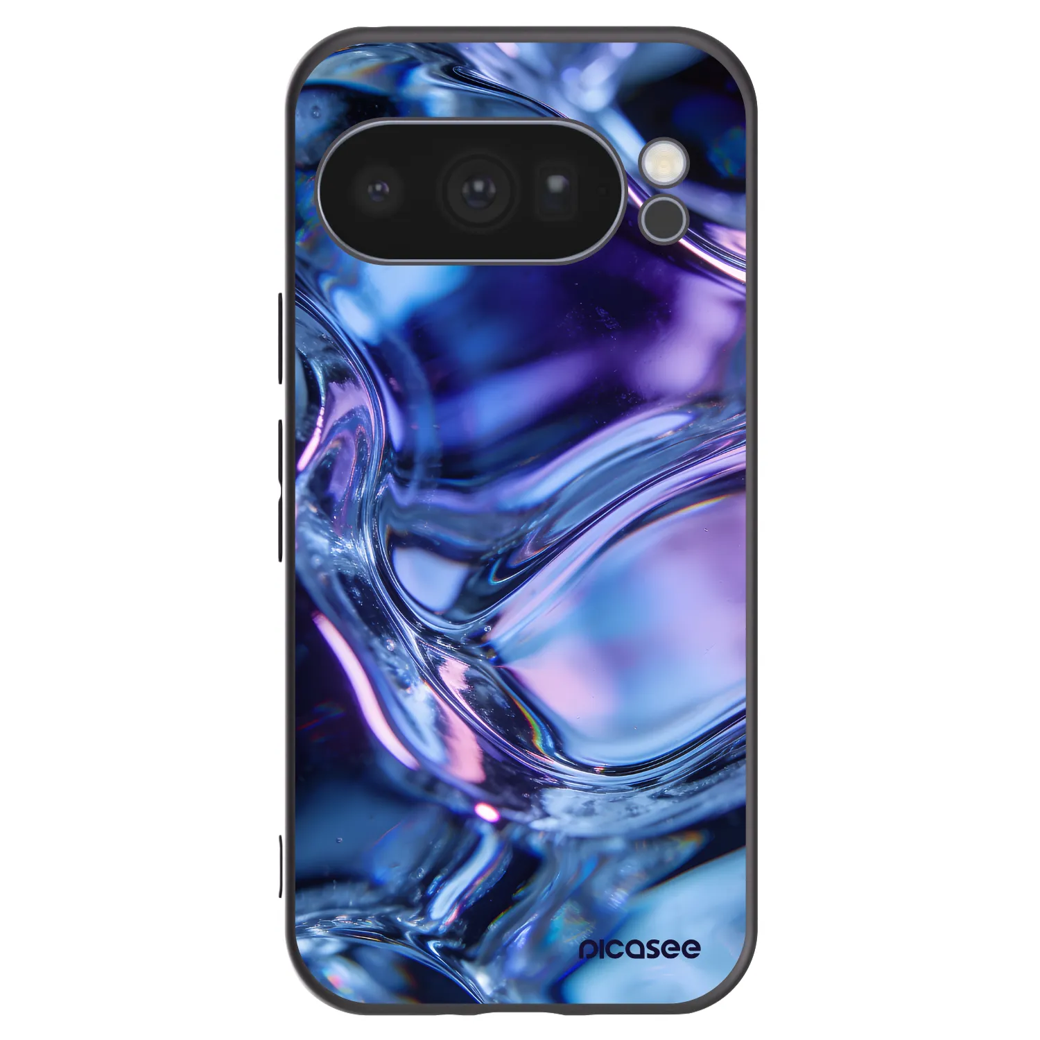 Picasee silikonowe czarne etui na Google Pixel 10 Pro - Iris liquid
