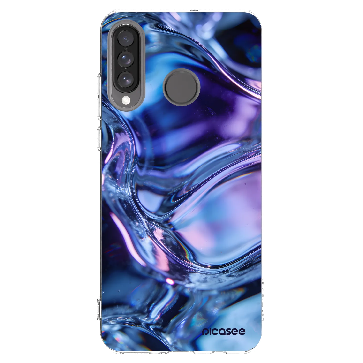 Picasee silikonowe przeźroczyste etui na Huawei P30 Lite - Iris liquid