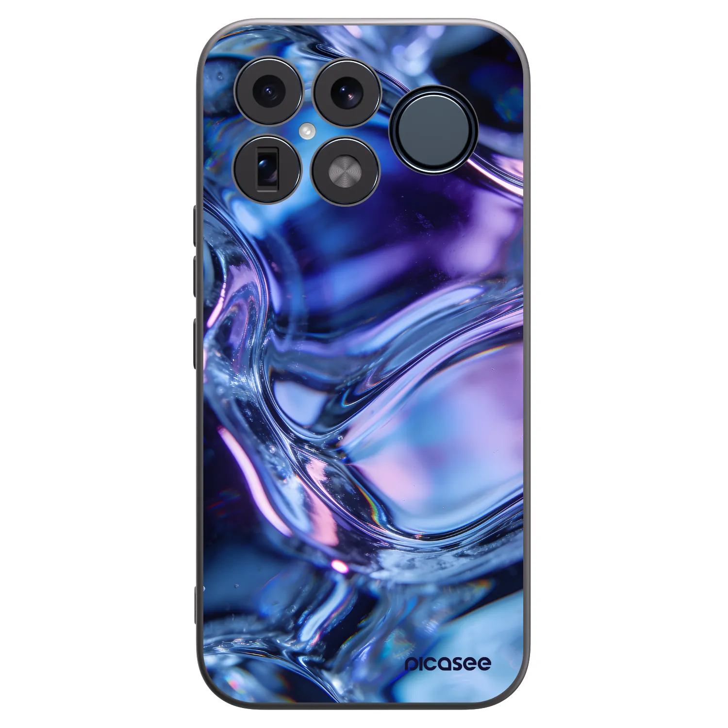 Picasee silikonowe czarne etui na Xiaomi Poco F8 Ultra - Iris liquid