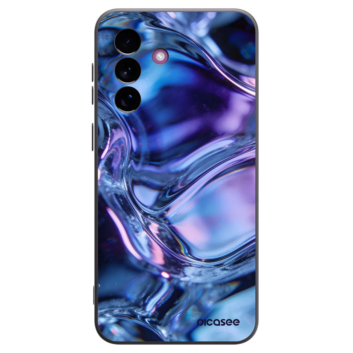 Picasee silikonowe czarne etui na Samsung Galaxy A37 - Iris liquid