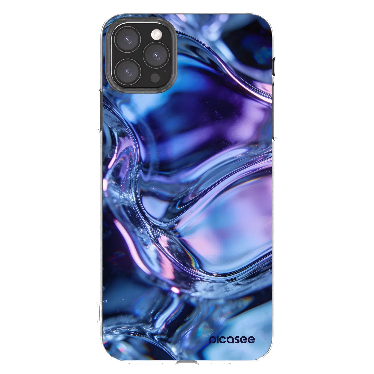 Picasee silikonowe przeźroczyste etui na Apple iPhone 11 Pro Max - Iris liquid