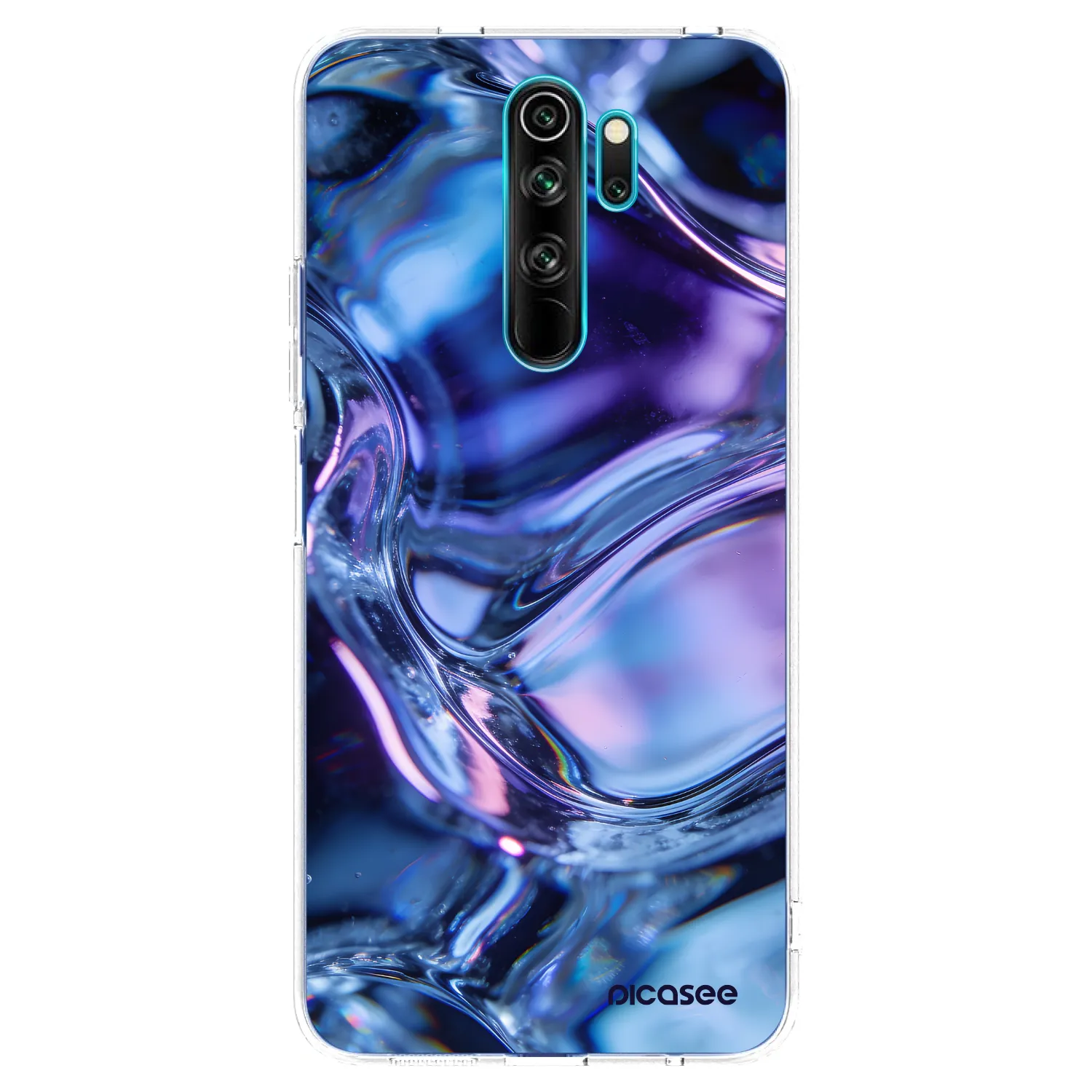 Picasee silikonowe przeźroczyste etui na Xiaomi Redmi Note 8 Pro - Iris liquid