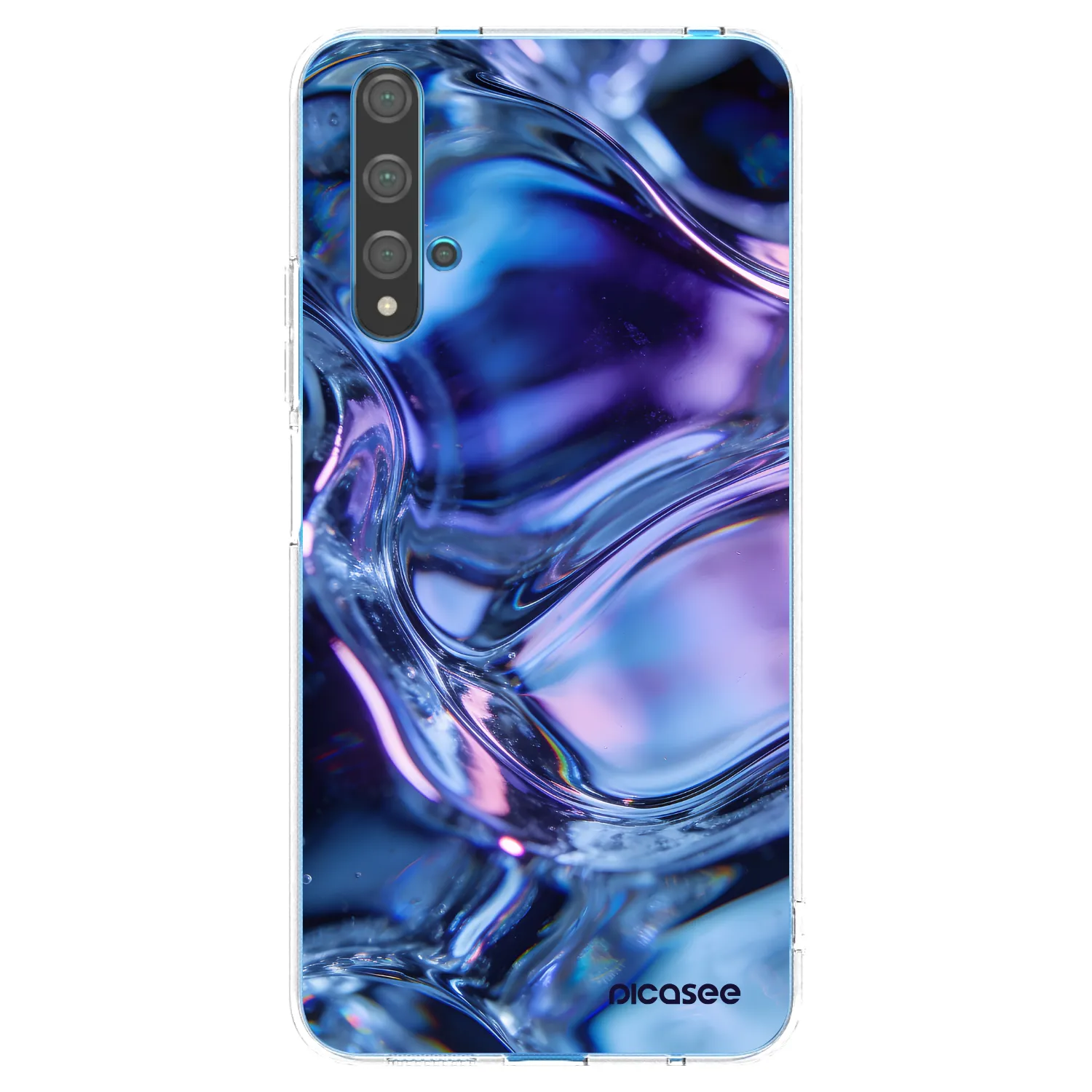 Picasee silikonowe przeźroczyste etui na Huawei Nova 5T - Iris liquid