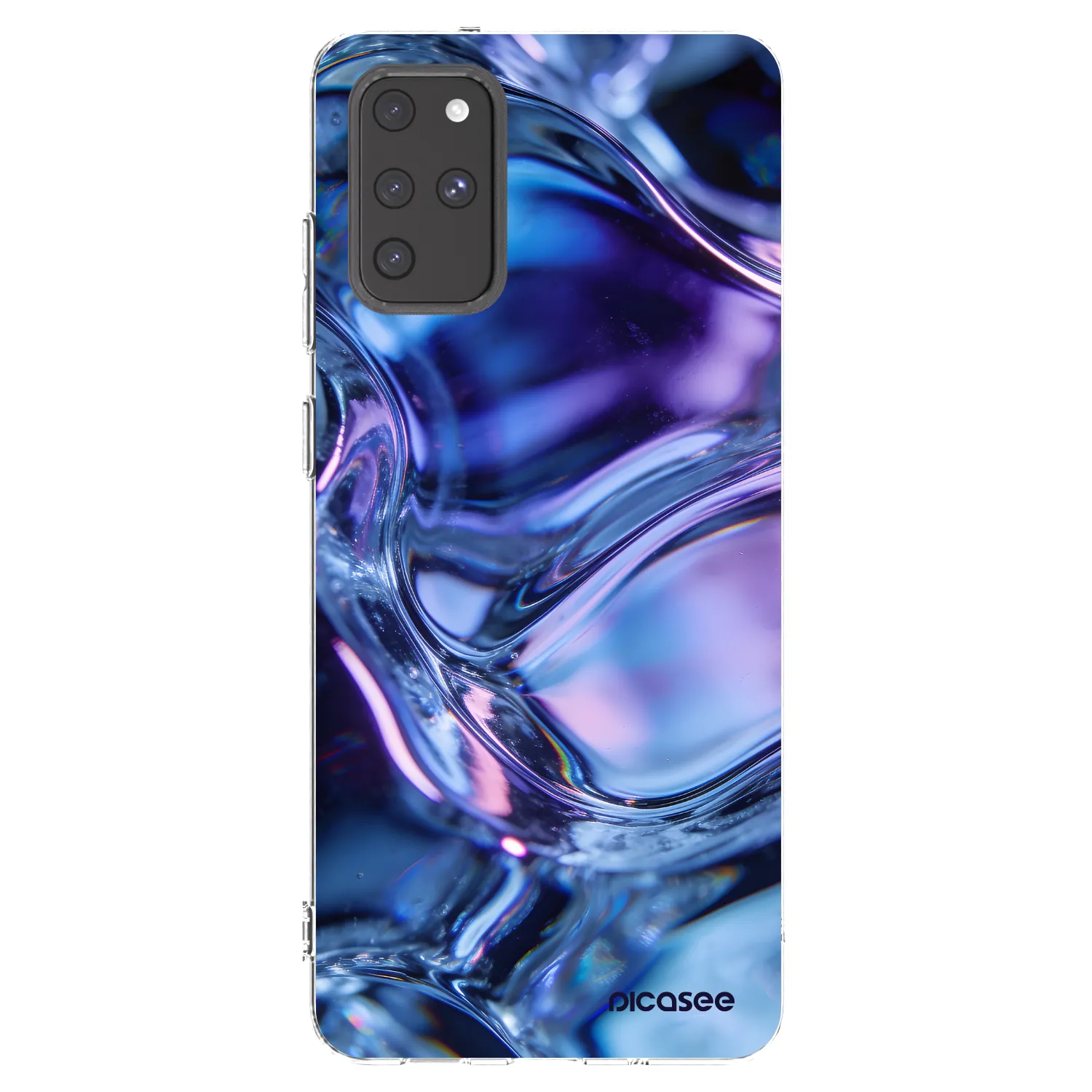 Picasee silikonowe przeźroczyste etui na Samsung Galaxy S20+ G985F - Iris liquid