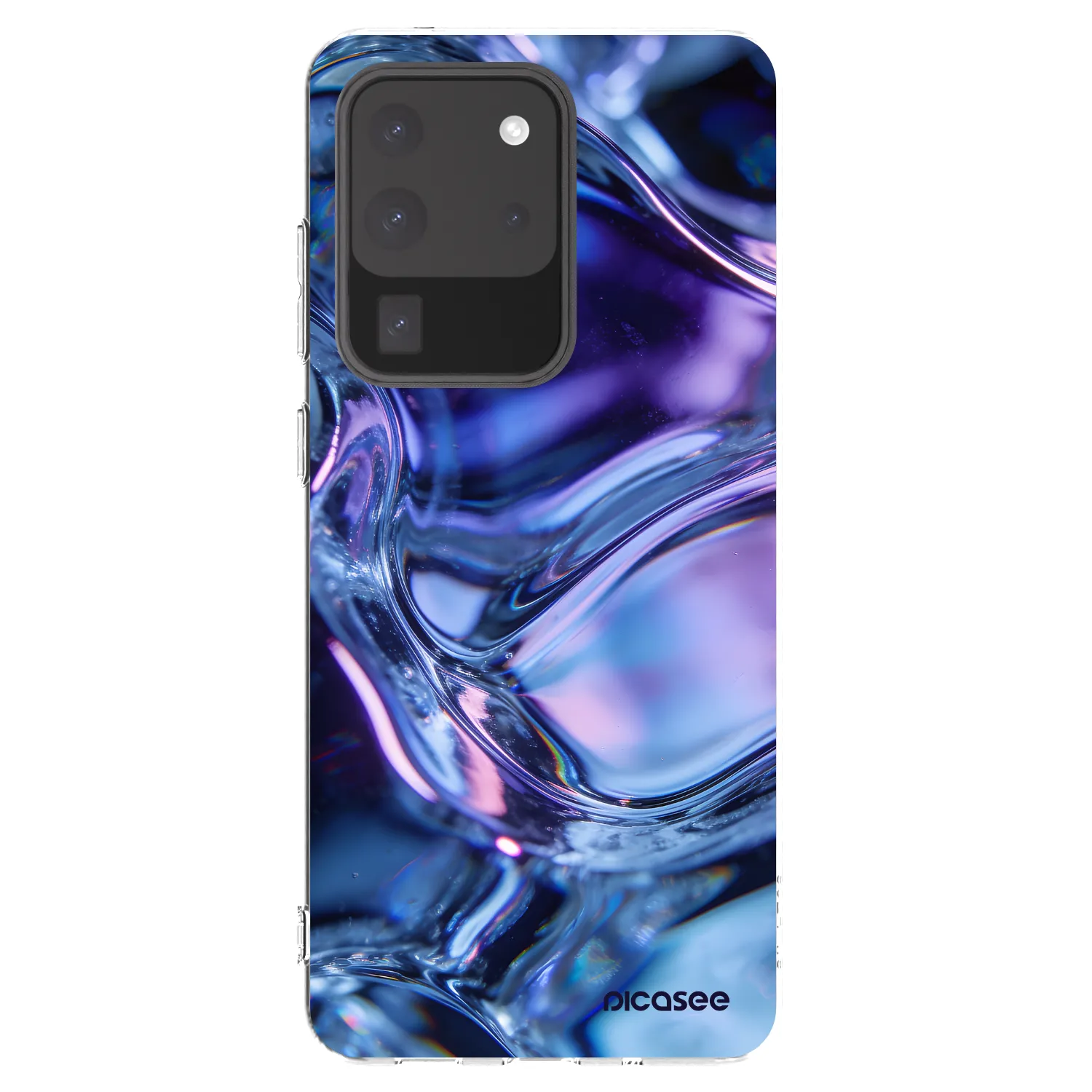 Picasee silikonowe przeźroczyste etui na Samsung Galaxy S20 Ultra 5G G988F - Iris liquid